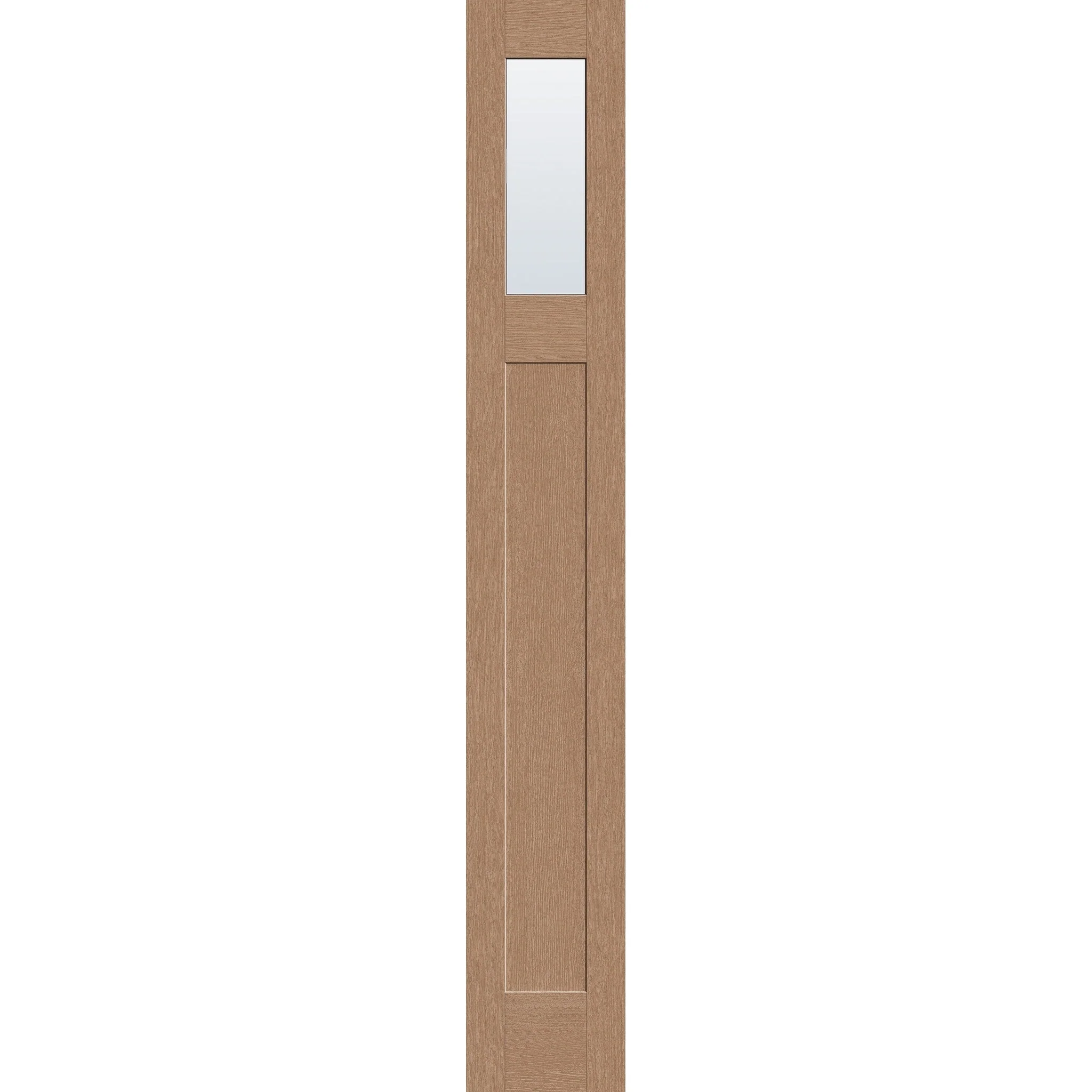 Clear Flush Glazed Hurricane-Rated Fiberglass Sidelite Panel - Craftsman (14" x 96")