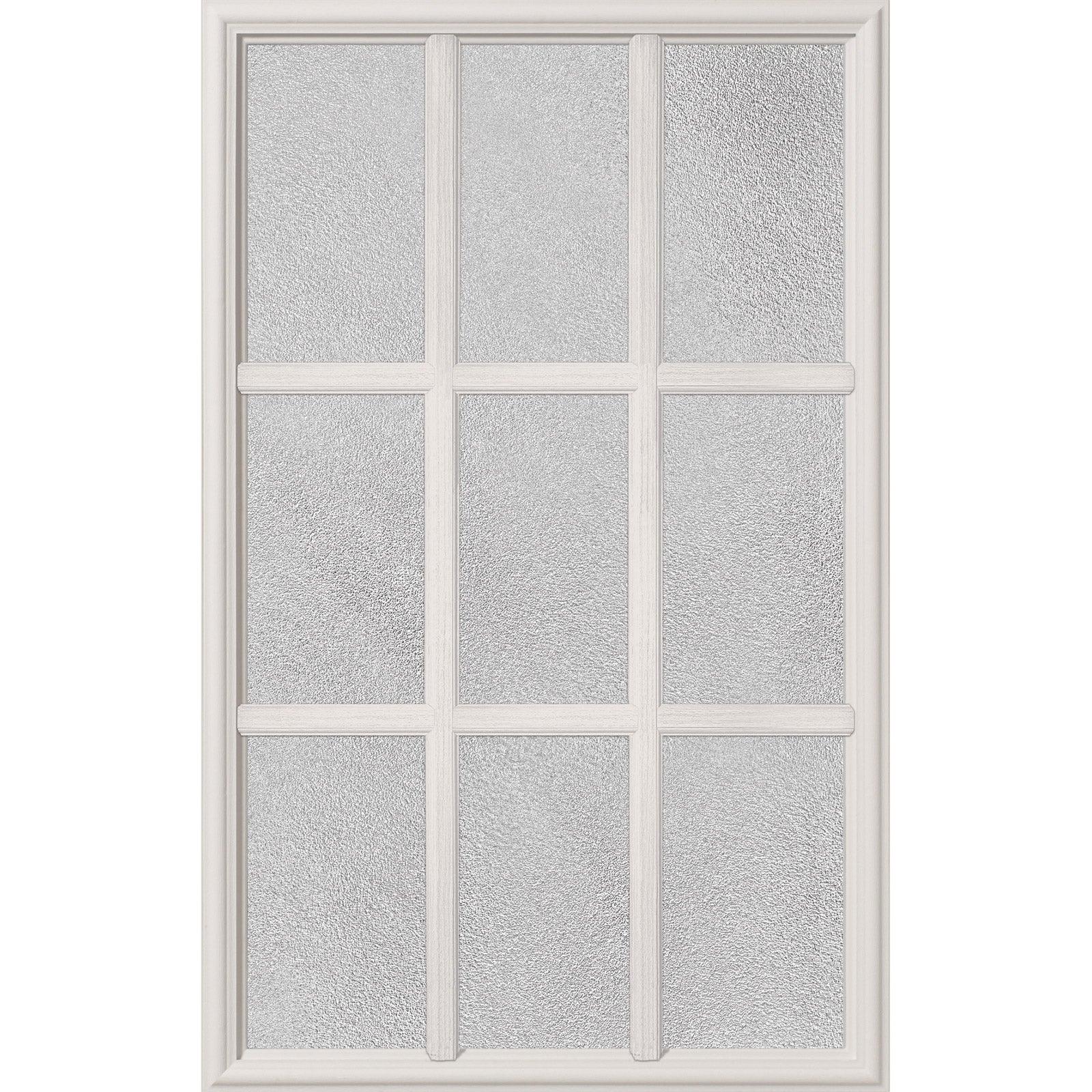 Clear Simulated 9 Lite Glass and Frame Kit (Half Lite 24" x 38" Frame Size) - Image 5