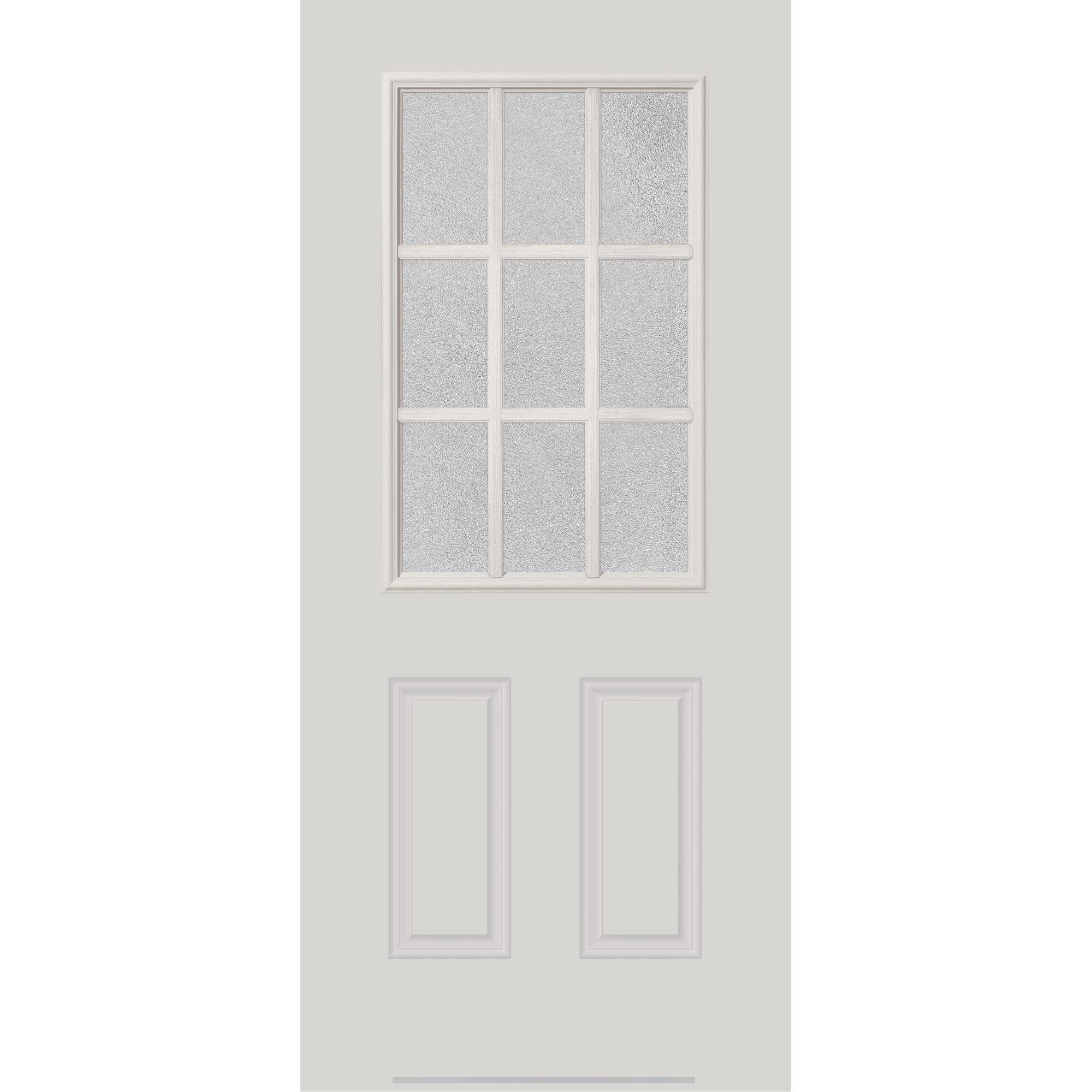 Clear Simulated 9 Lite Glass and Frame Kit (Half Lite 24" x 38" Frame Size) - Image 8