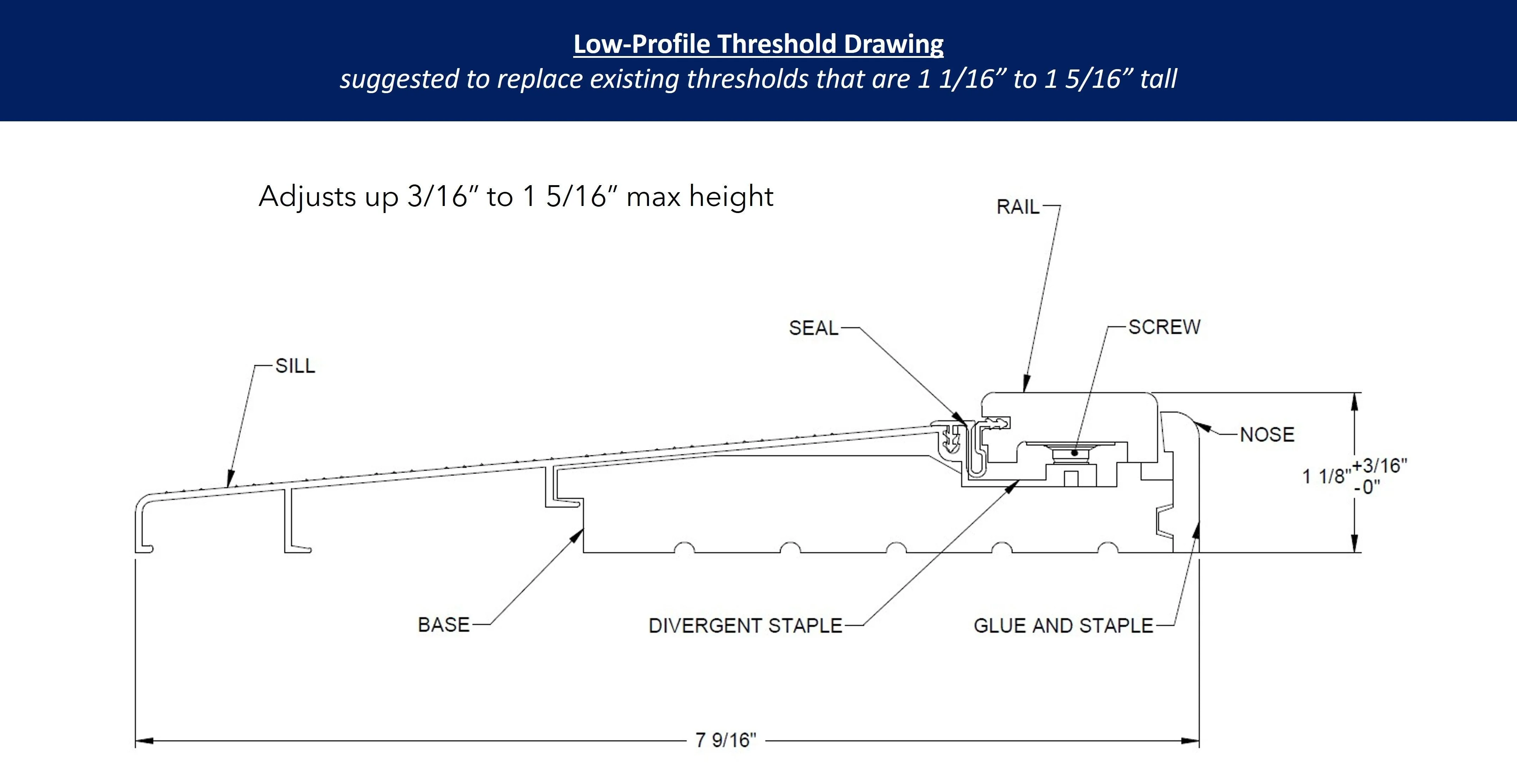 Custom Inswing Threshold (72.5" to 100" Width) - Image 6
