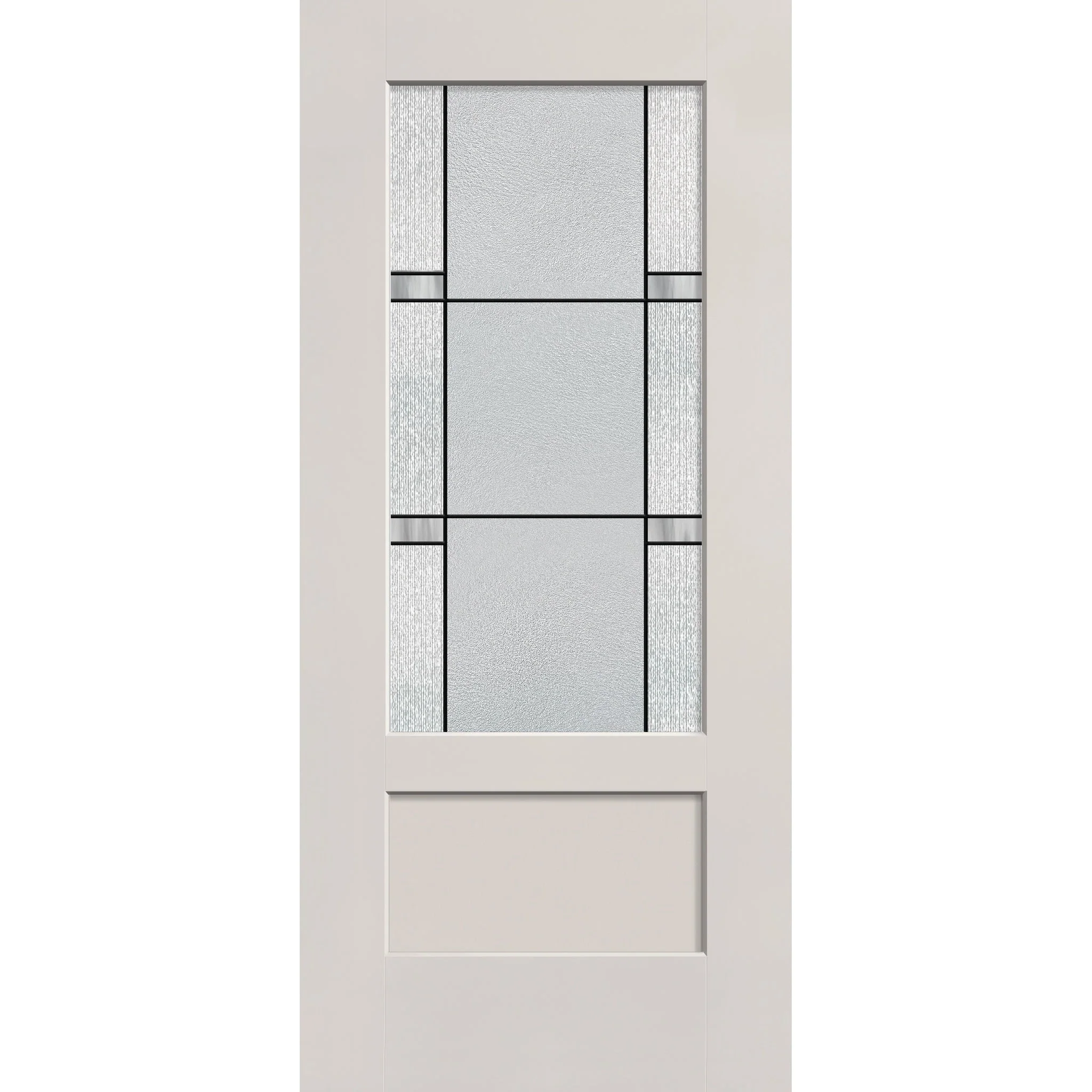Dexter Flush Glazed Fiberglass Entry Door - 3/4 Lite Shaker (36" x 80")