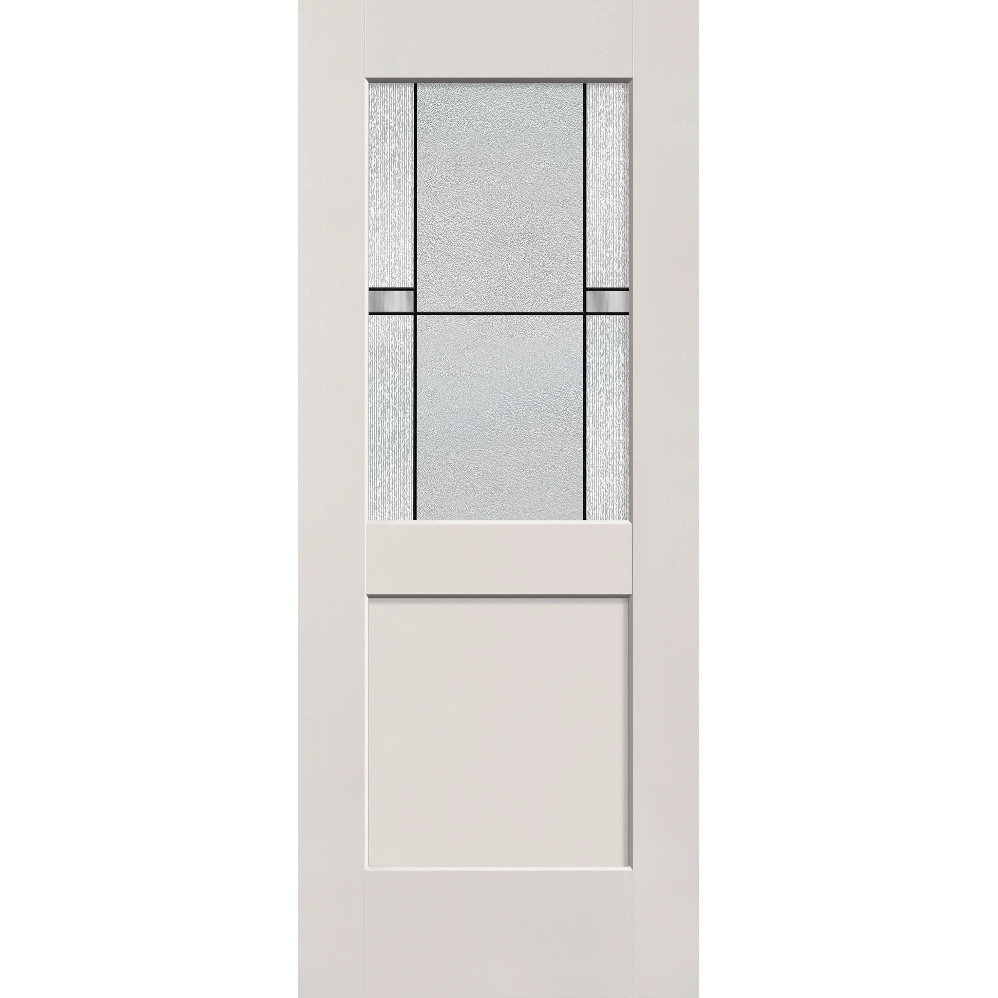 Dexter Flush Glazed Fiberglass Entry Door - Half Lite Shaker (32" x 80")