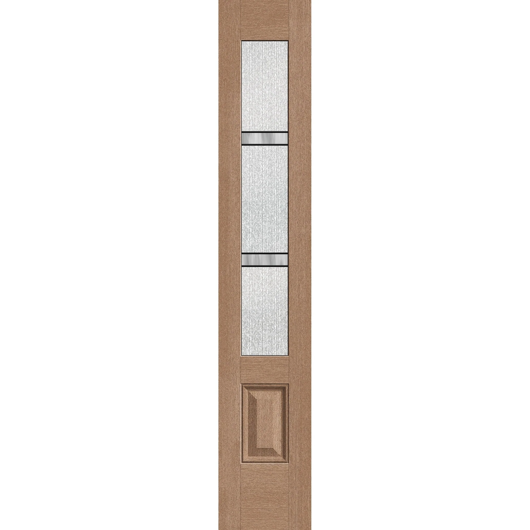 Dexter Flush Glazed Fiberglass Sidelite Panel - 3/4 Lite (14" x 80")