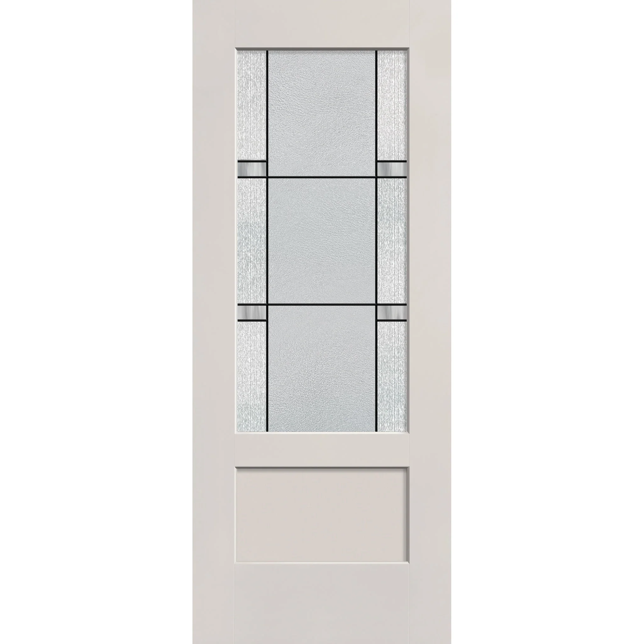 Dexter Flush Glazed Hurricane-Rated Fiberglass Entry Door - 3/4 Lite Shaker (32" x 80")