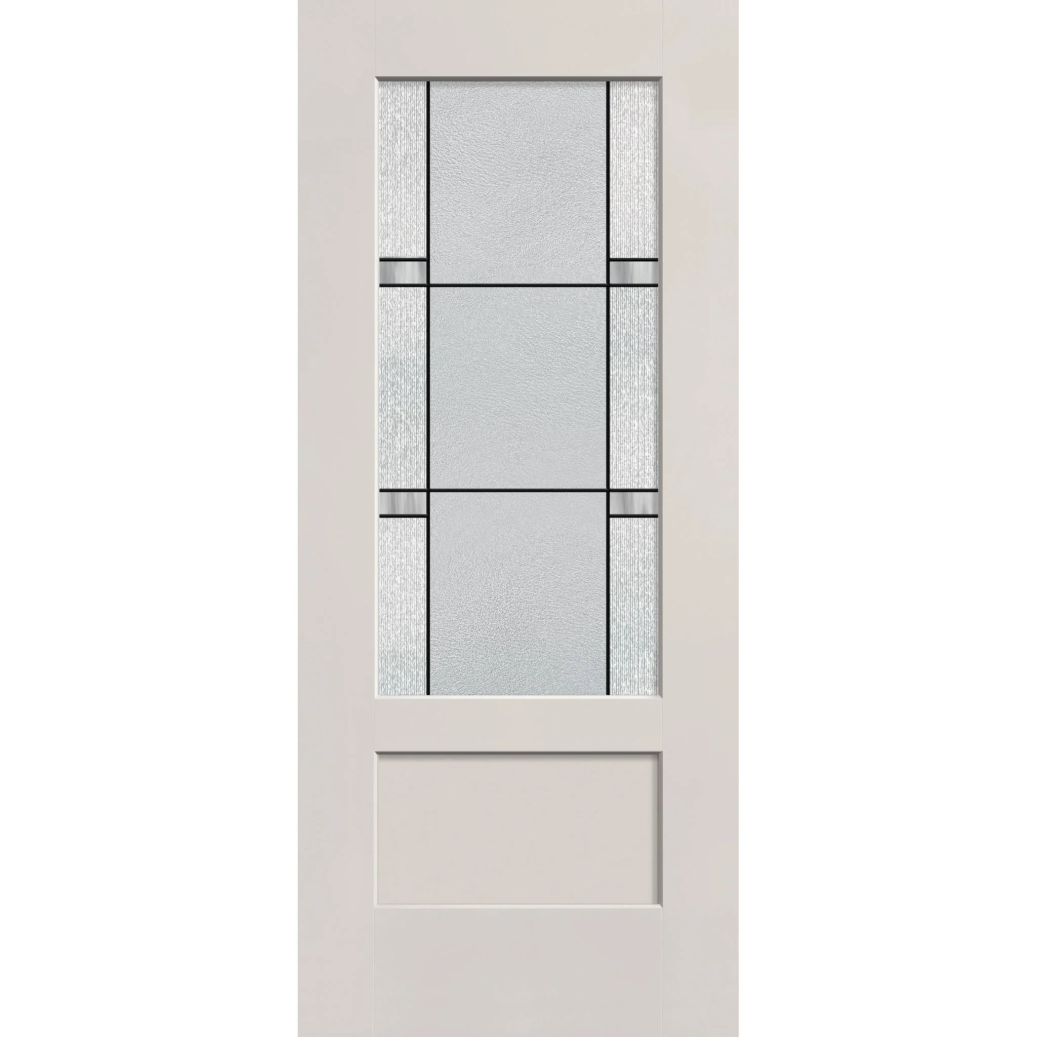 Dexter Flush Glazed Hurricane-Rated Fiberglass Entry Door - 3/4 Lite Shaker (34" x 80")