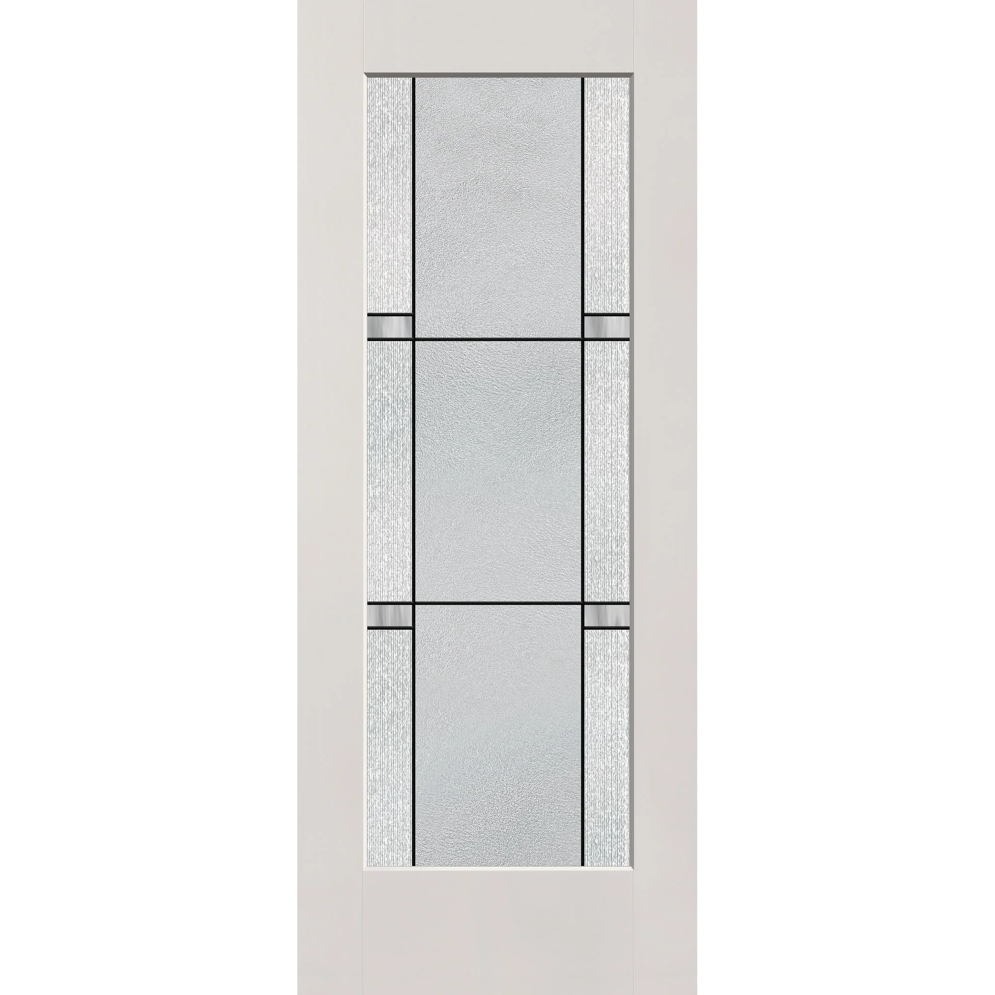 Dexter Flush Glazed Hurricane-Rated Fiberglass Entry Door - Full Lite (32" x 80") - Image 2