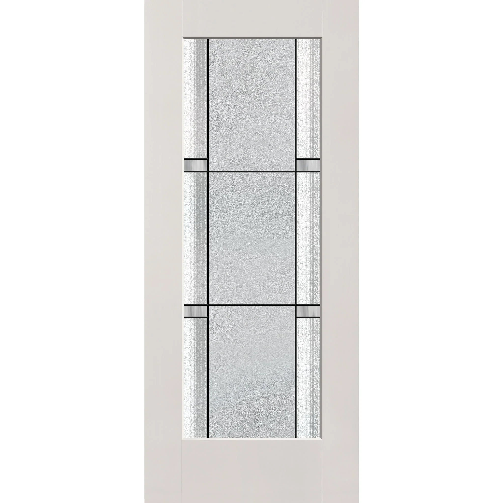 Dexter Flush Glazed Hurricane-Rated Fiberglass Entry Door - Full Lite (34" x 80") - Image 2