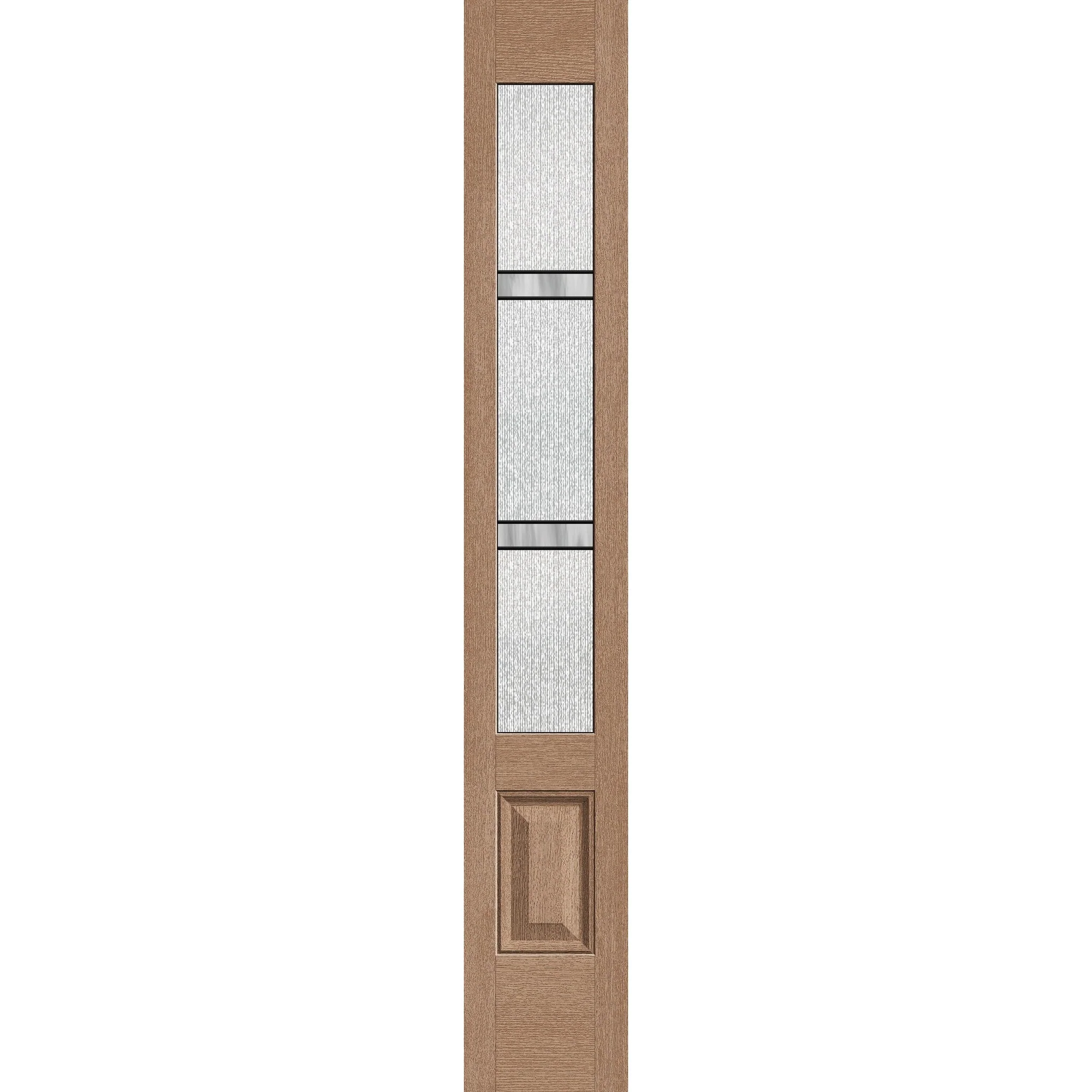 Dexter Flush Glazed Hurricane-Rated Fiberglass Sidelite Panel - 3/4 Lite (12" x 80")