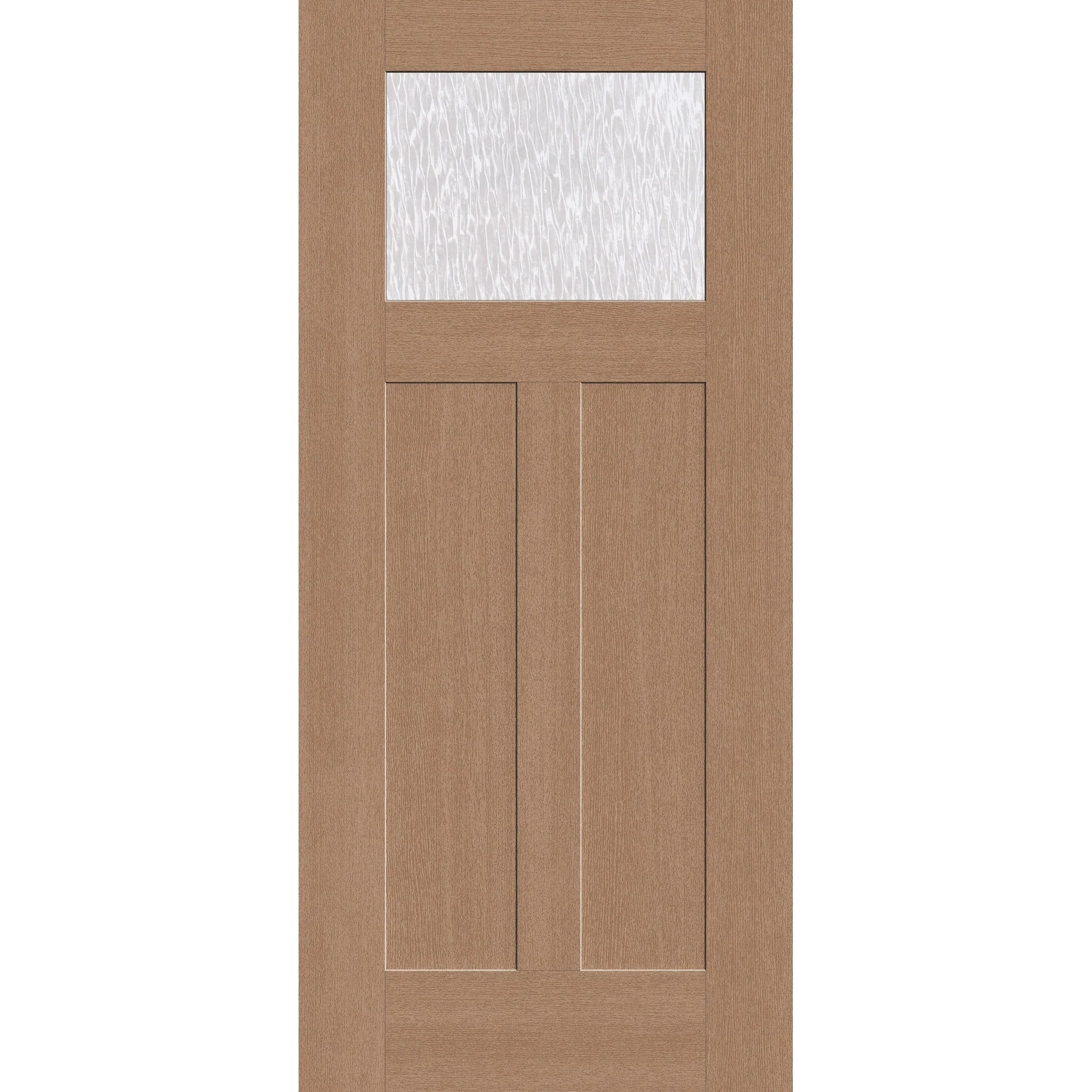 Double Waterglass Flush Glazed Fiberglass Entry Door - Craftsman 2 Panel (36" x 80")