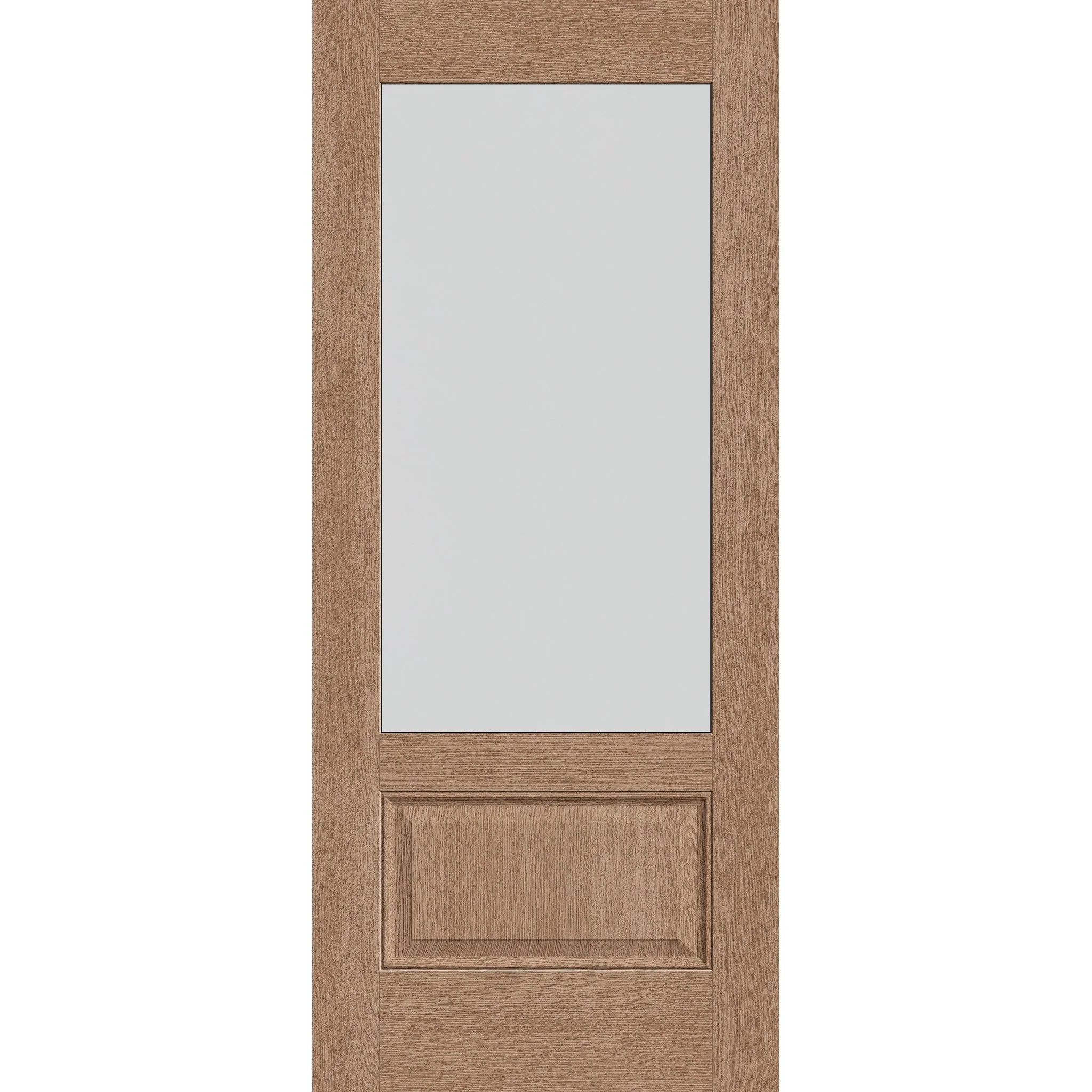 Frost Flush Glazed Fiberglass Entry Door - 3/4 Lite (34" x 80")