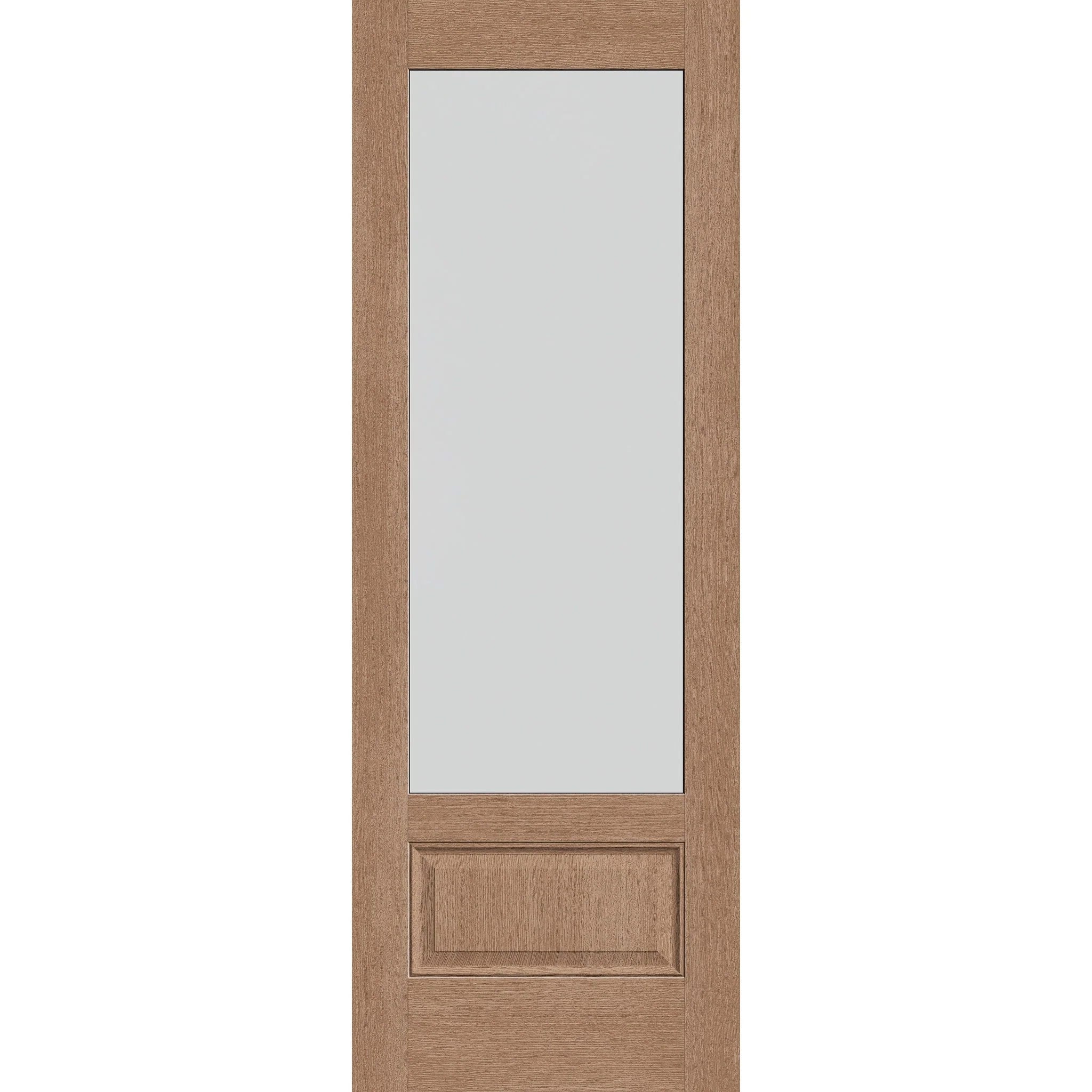 Frost Flush Glazed Fiberglass Entry Door - 3/4 Lite (34" x 96")