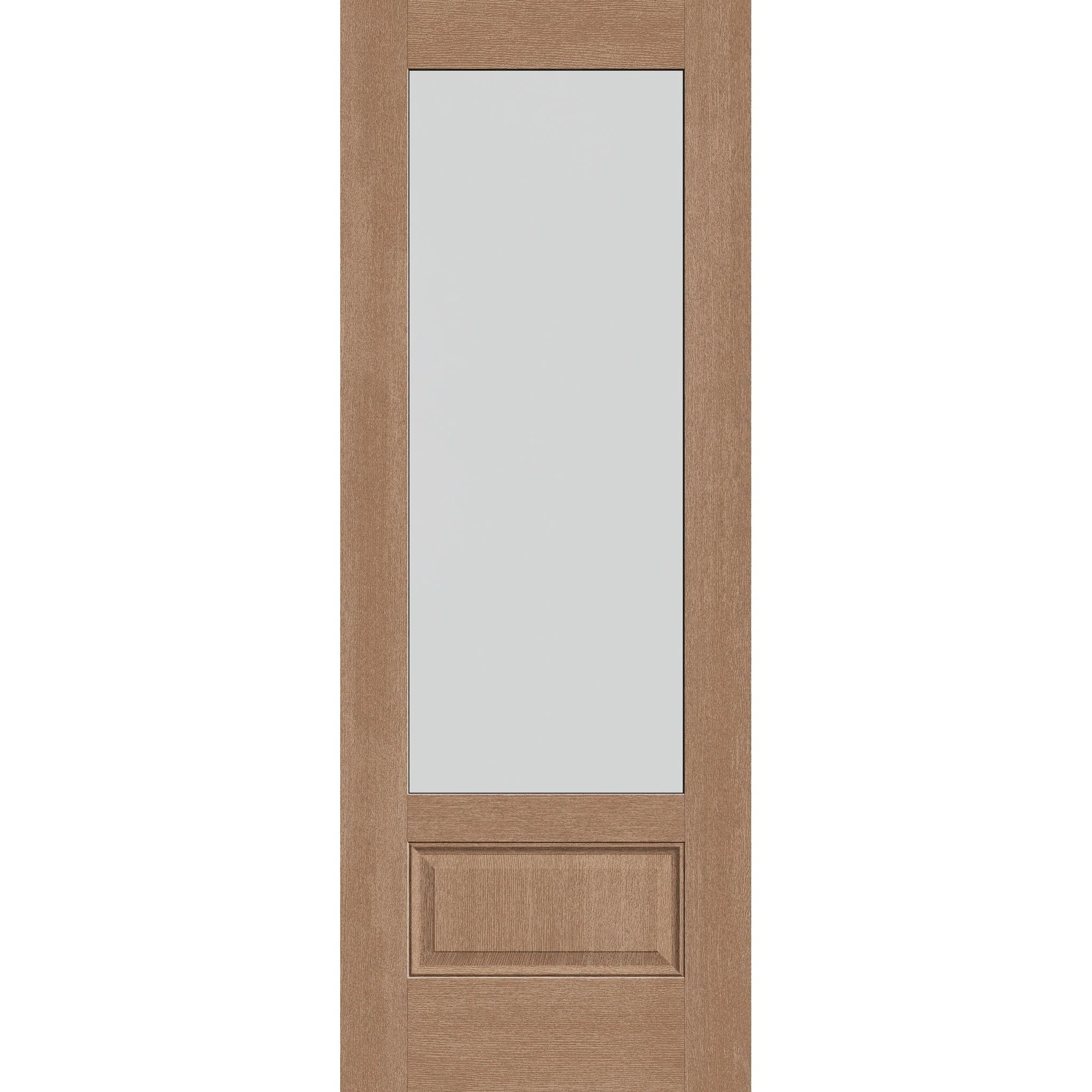 Frost Flush Glazed Fiberglass Entry Door - 3/4 Lite (36" x 96")