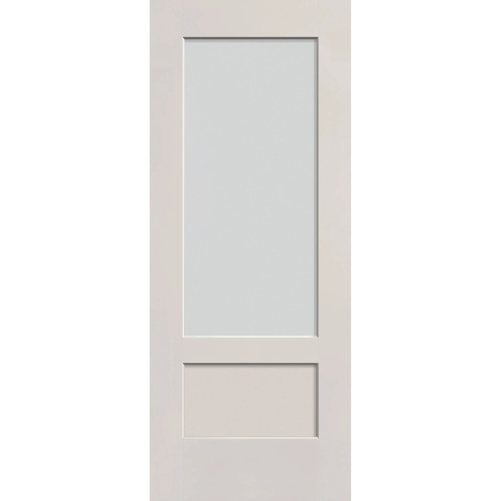 Frost Flush Glazed Fiberglass Entry Door - 3/4 Lite Shaker (32" x 80")