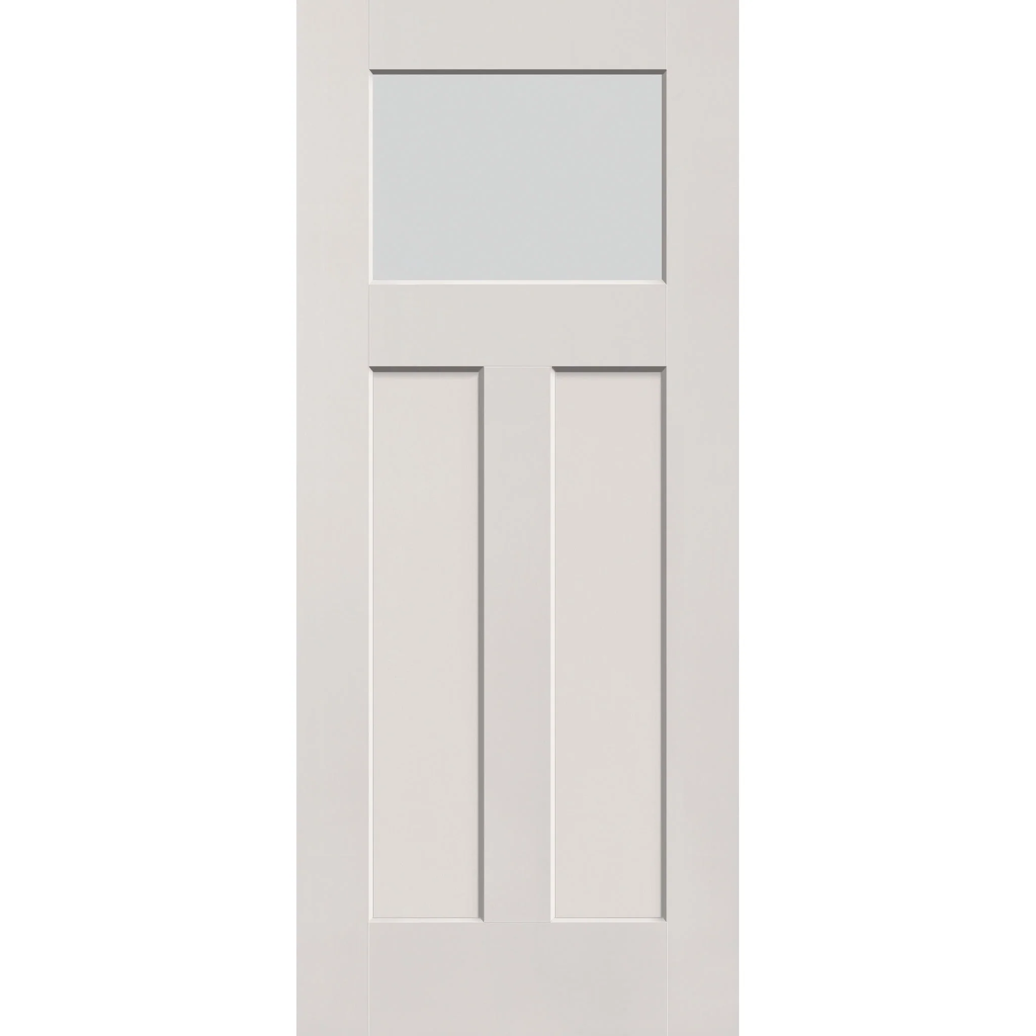 Frost Flush Glazed Fiberglass Entry Door - Craftsman 2 Panel (34" x 80") - Image 2