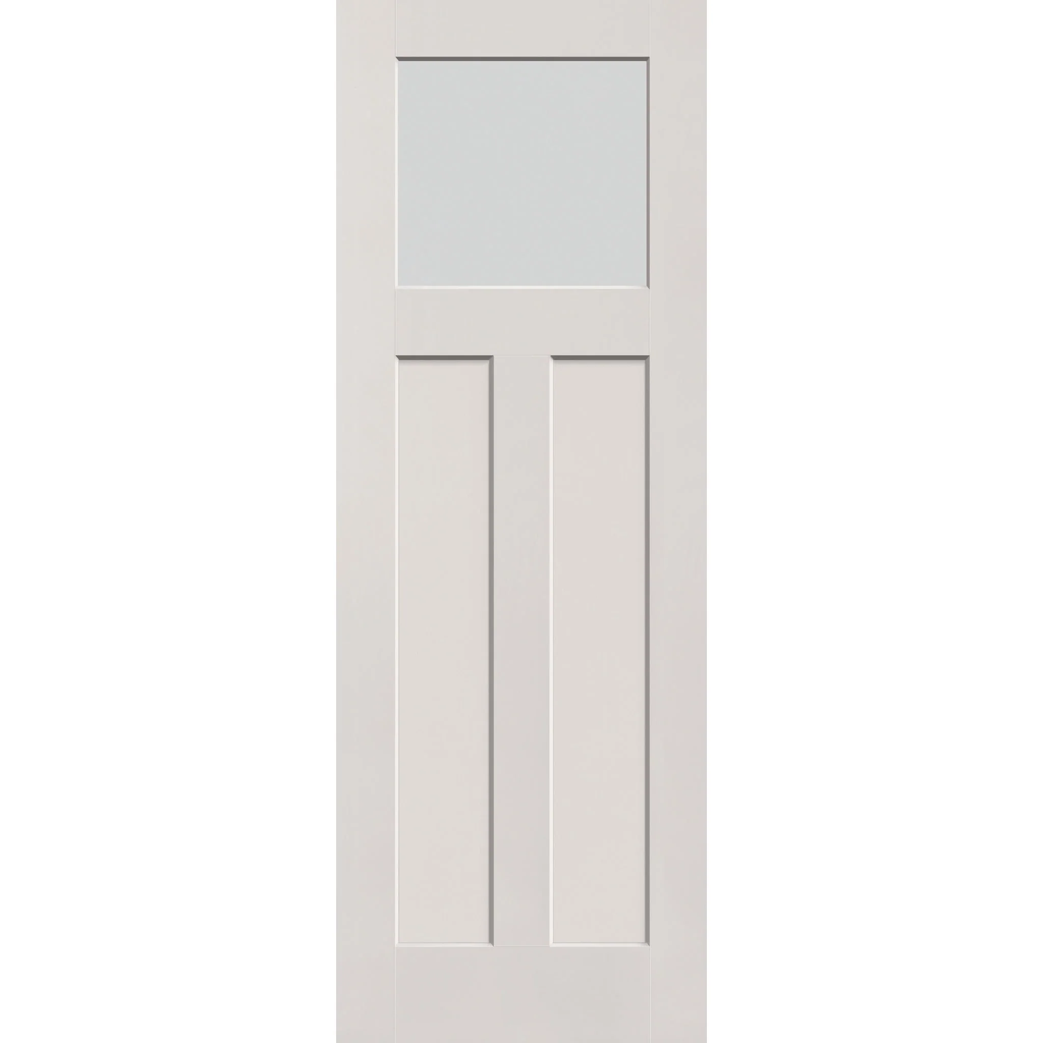 Frost Flush Glazed Fiberglass Entry Door - Craftsman 2 Panel (34" x 96") - Image 2