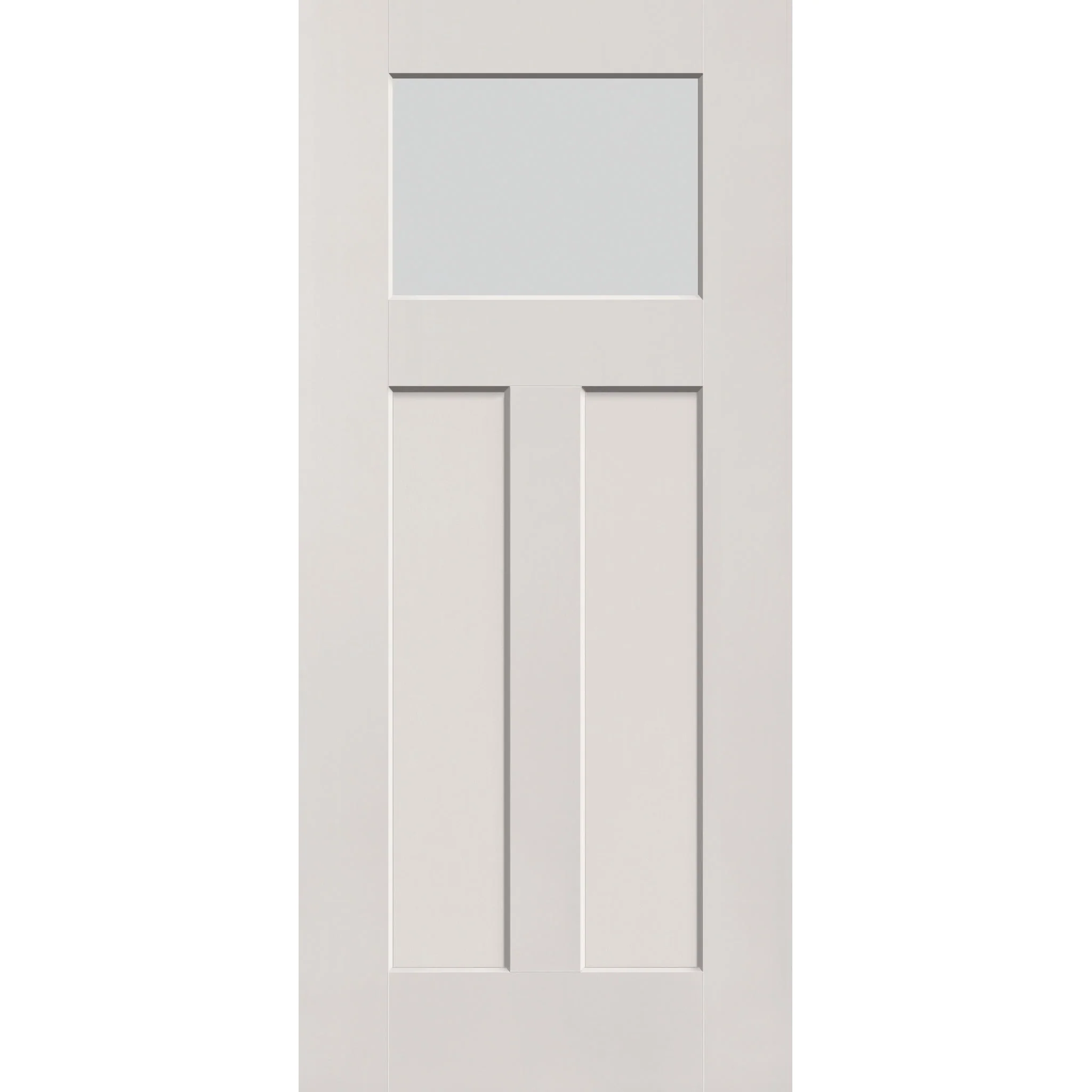 Frost Flush Glazed Fiberglass Entry Door - Craftsman 2 Panel (36" x 80") - Image 2