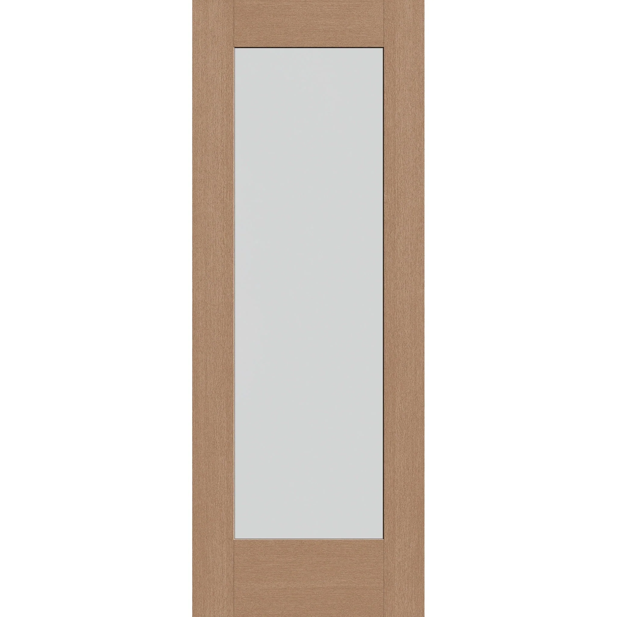 Frost Flush Glazed Fiberglass Entry Door - Full Lite (30" x 80")