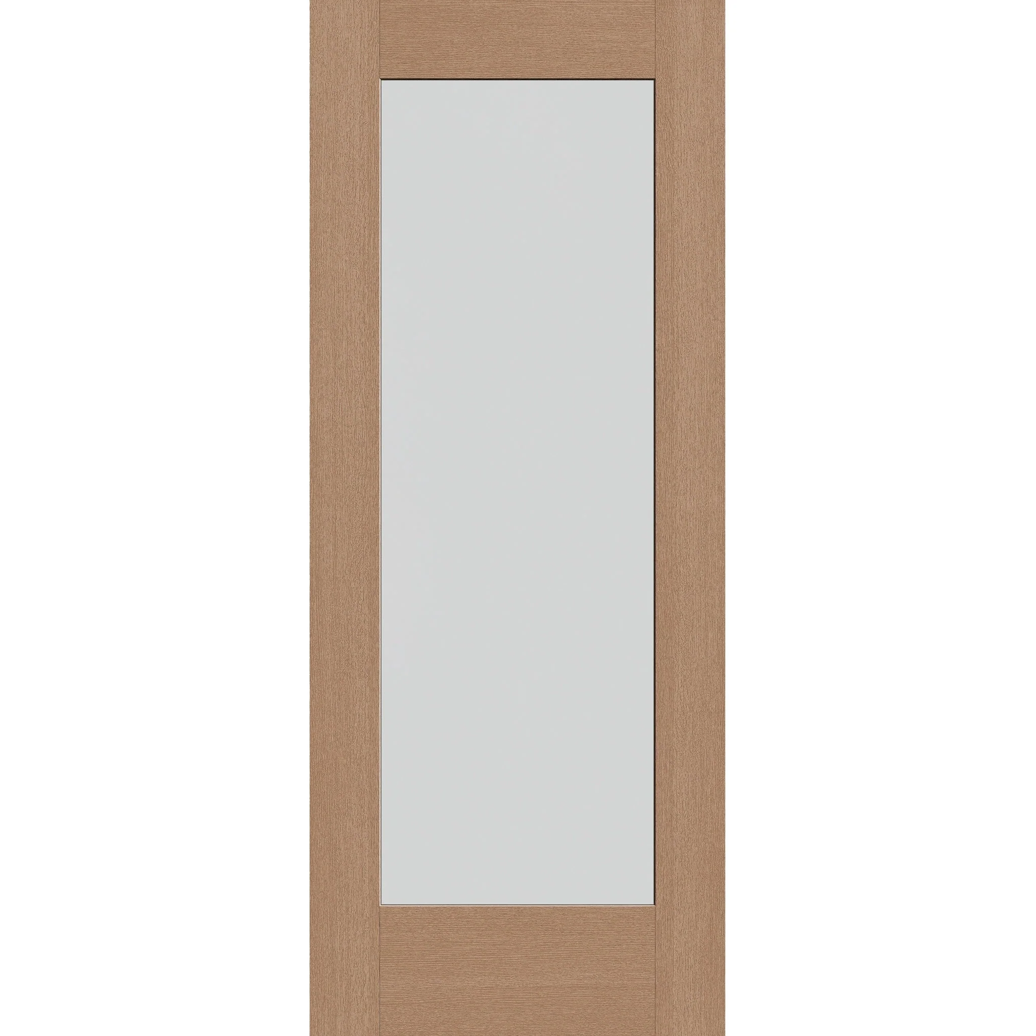 Frost Flush Glazed Fiberglass Entry Door - Full Lite (32" x 80")