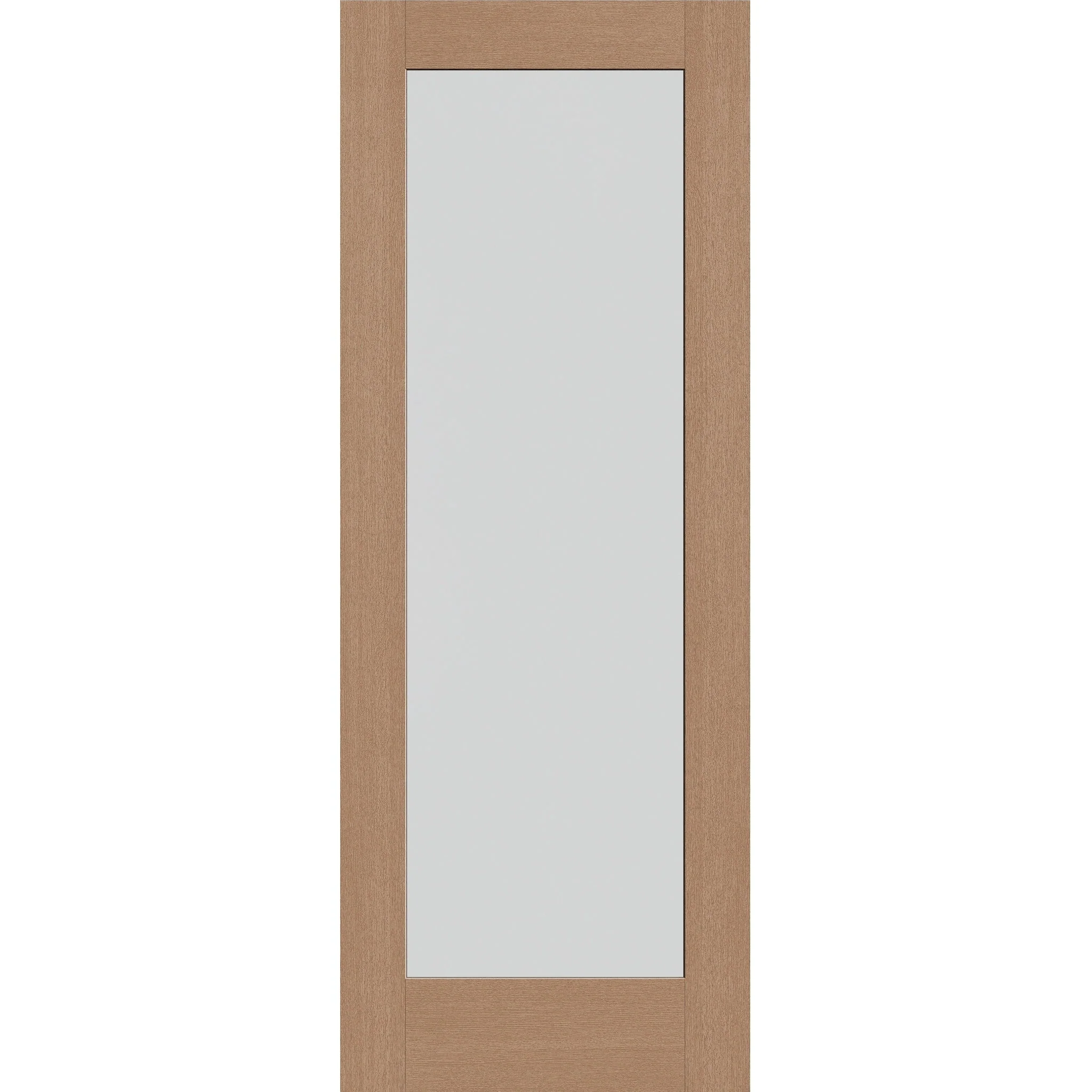 Frost Flush Glazed Fiberglass Entry Door - Full Lite (36" x 96")