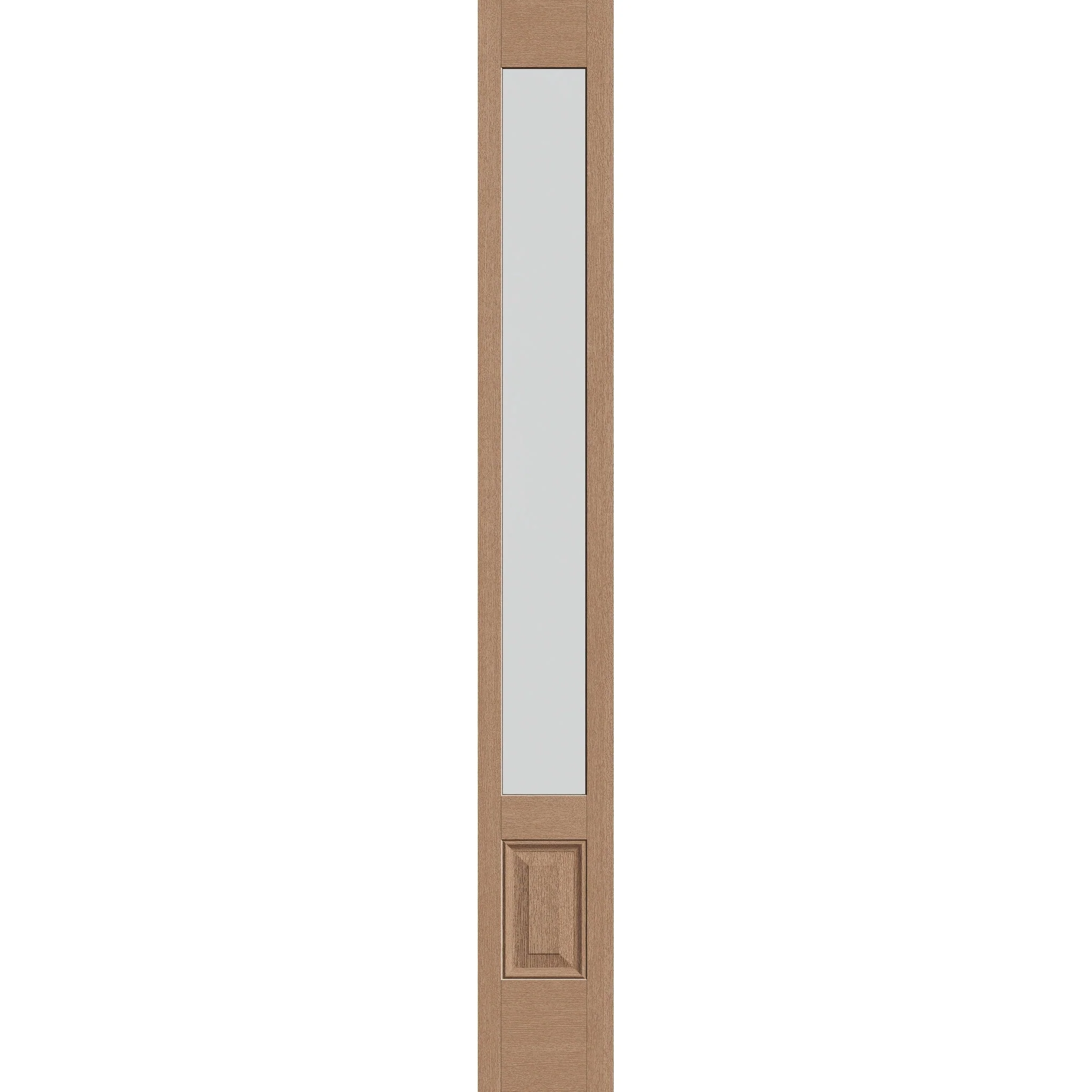 Frost Flush Glazed Fiberglass Sidelite Panel - 3/4 Lite (12" x 96")
