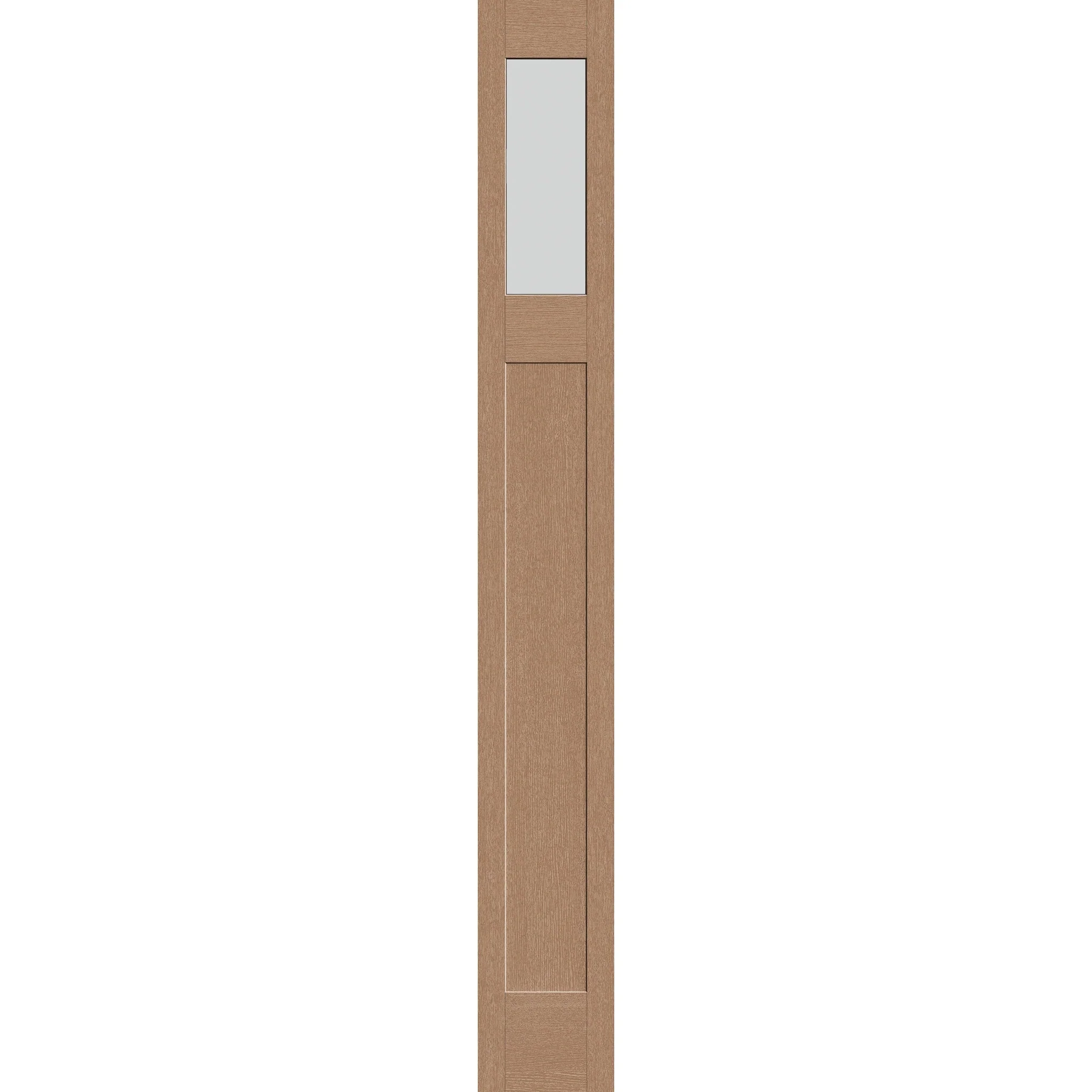 Frost Flush Glazed Fiberglass Sidelite Panel - Craftsman (12" x 96")