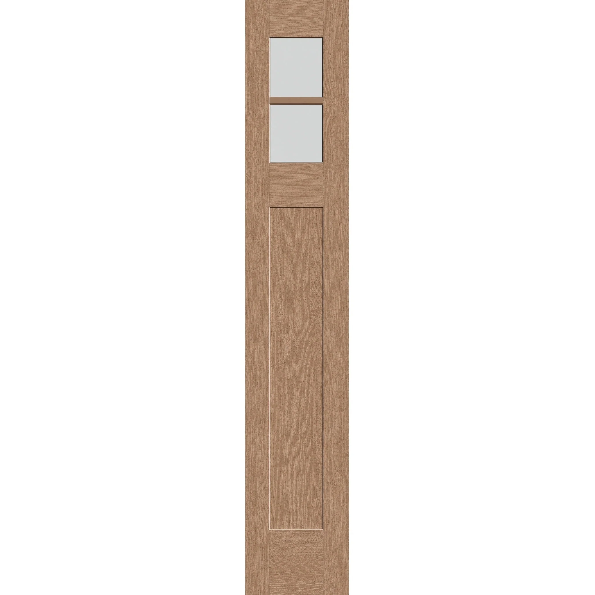 Frost Flush Glazed Fiberglass Sidelite Panel - Craftsman (14" x 80")