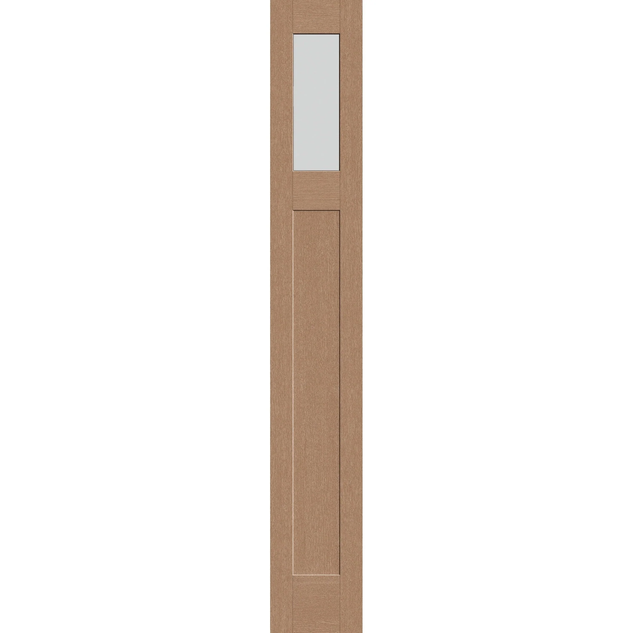 Frost Flush Glazed Fiberglass Sidelite Panel - Craftsman (14" x 96")