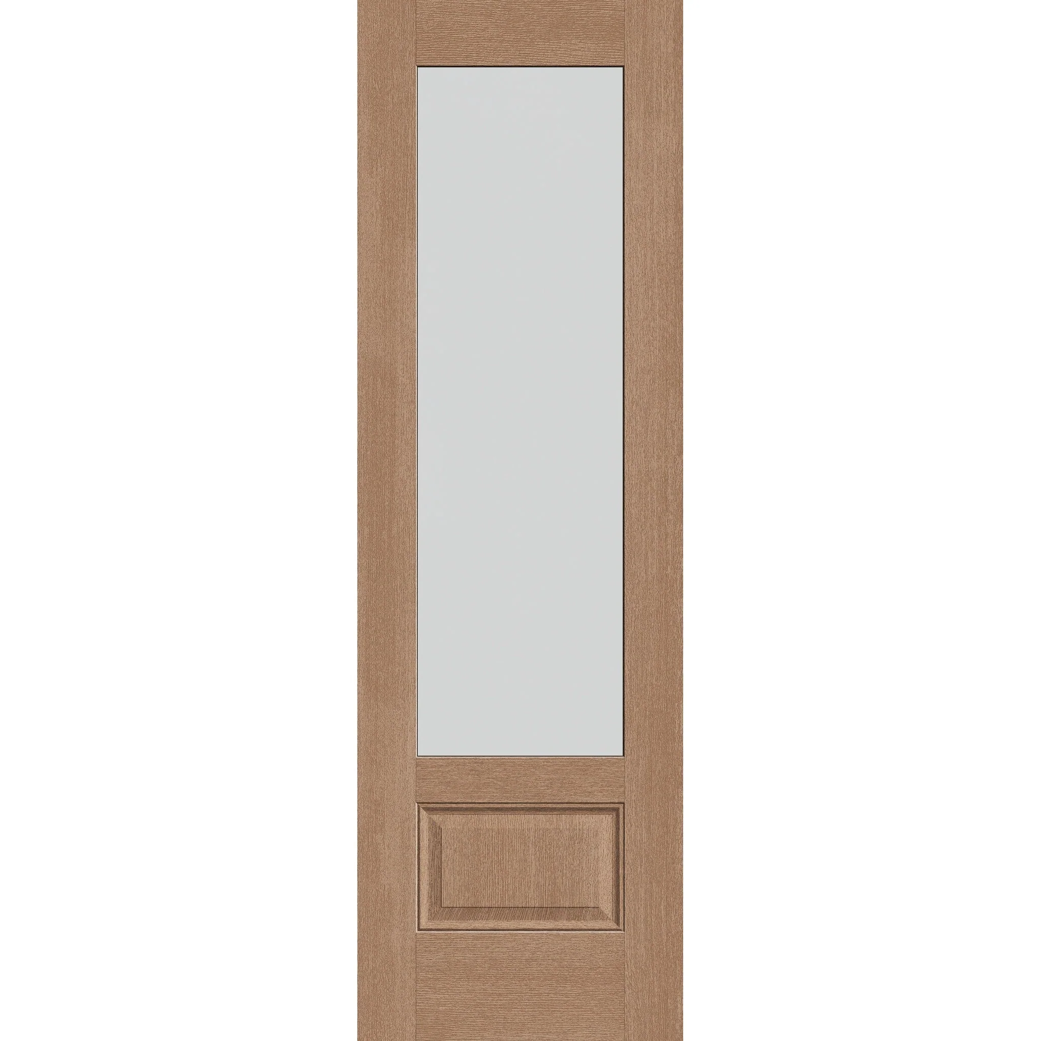 Frost Flush Glazed Hurricane-Rated Fiberglass Entry Door - 3/4 Lite (30" x 96")