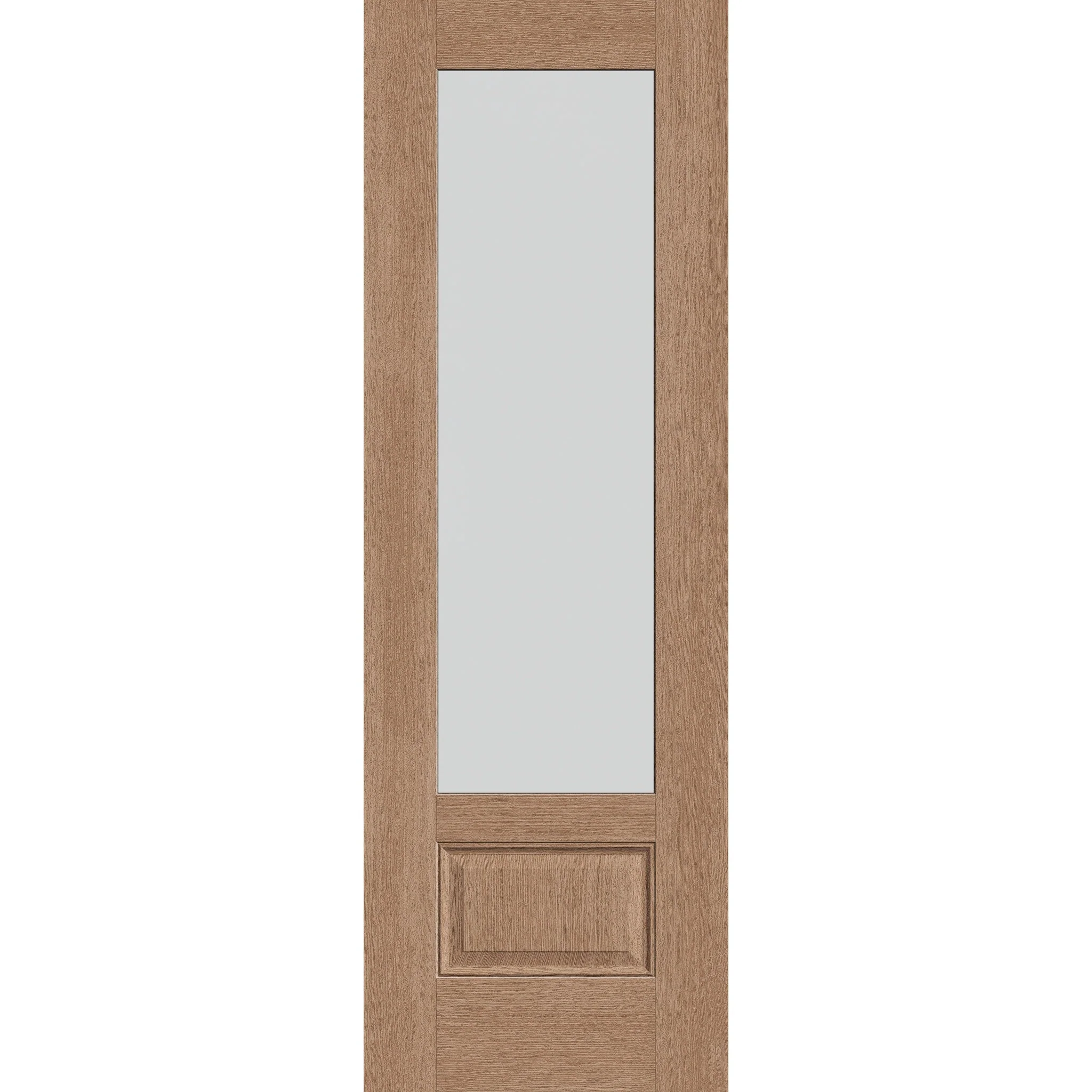 Frost Flush Glazed Hurricane-Rated Fiberglass Entry Door - 3/4 Lite (32" x 96")