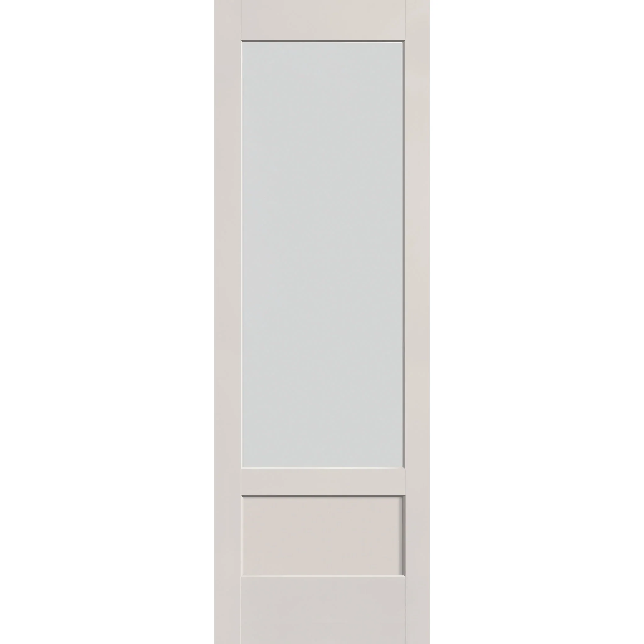 Frost Flush Glazed Hurricane-Rated Fiberglass Entry Door - 3/4 Lite Shaker (32" x 96")