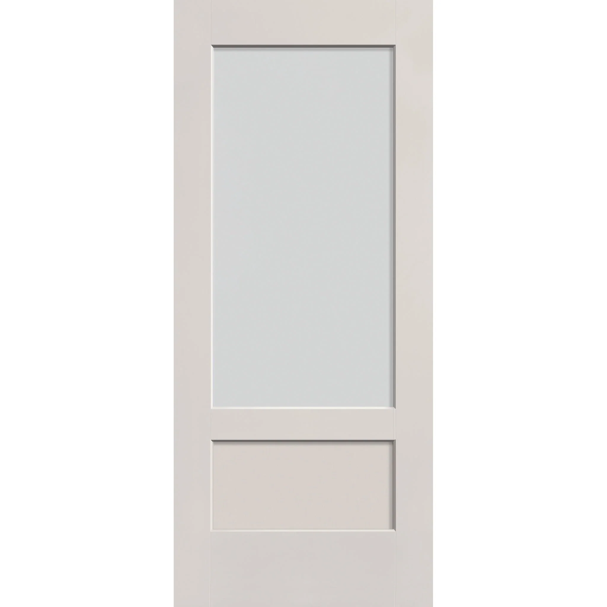 Frost Flush Glazed Hurricane-Rated Fiberglass Entry Door - 3/4 Lite Shaker (34" x 80")