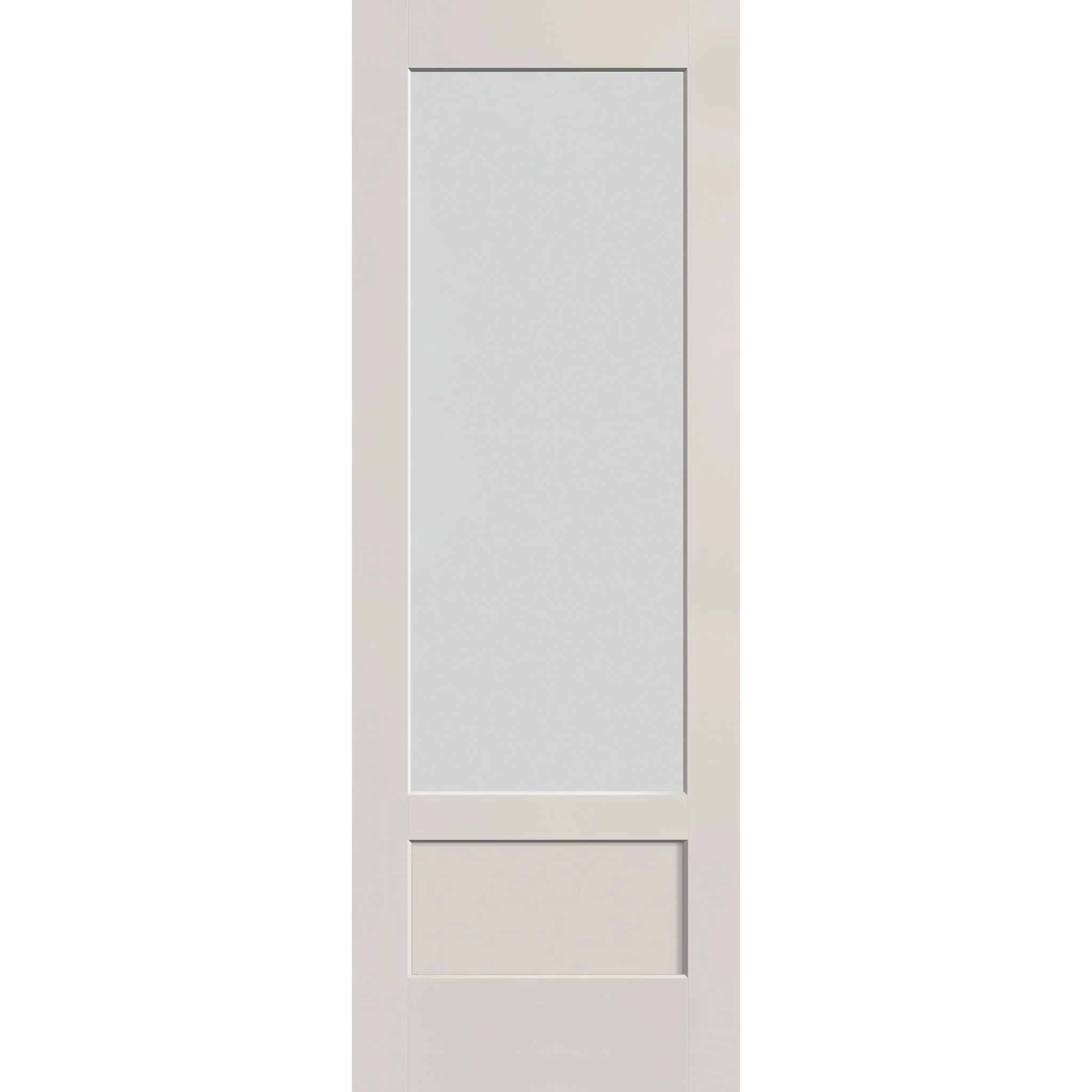 Frost Flush Glazed Hurricane-Rated Fiberglass Entry Door - 3/4 Lite Shaker (34" x 96") - Image 2