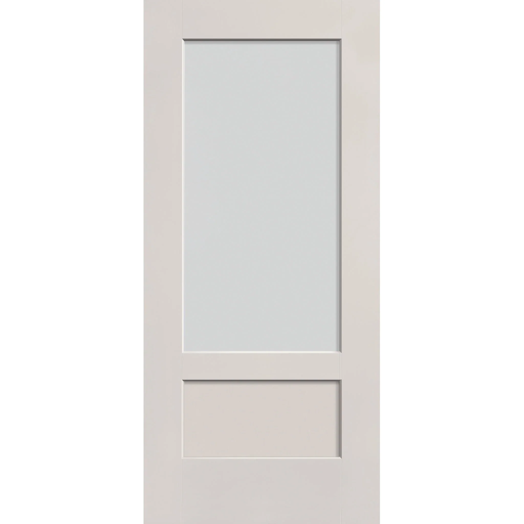 Frost Flush Glazed Hurricane-Rated Fiberglass Entry Door - 3/4 Lite Shaker (36" x 80")