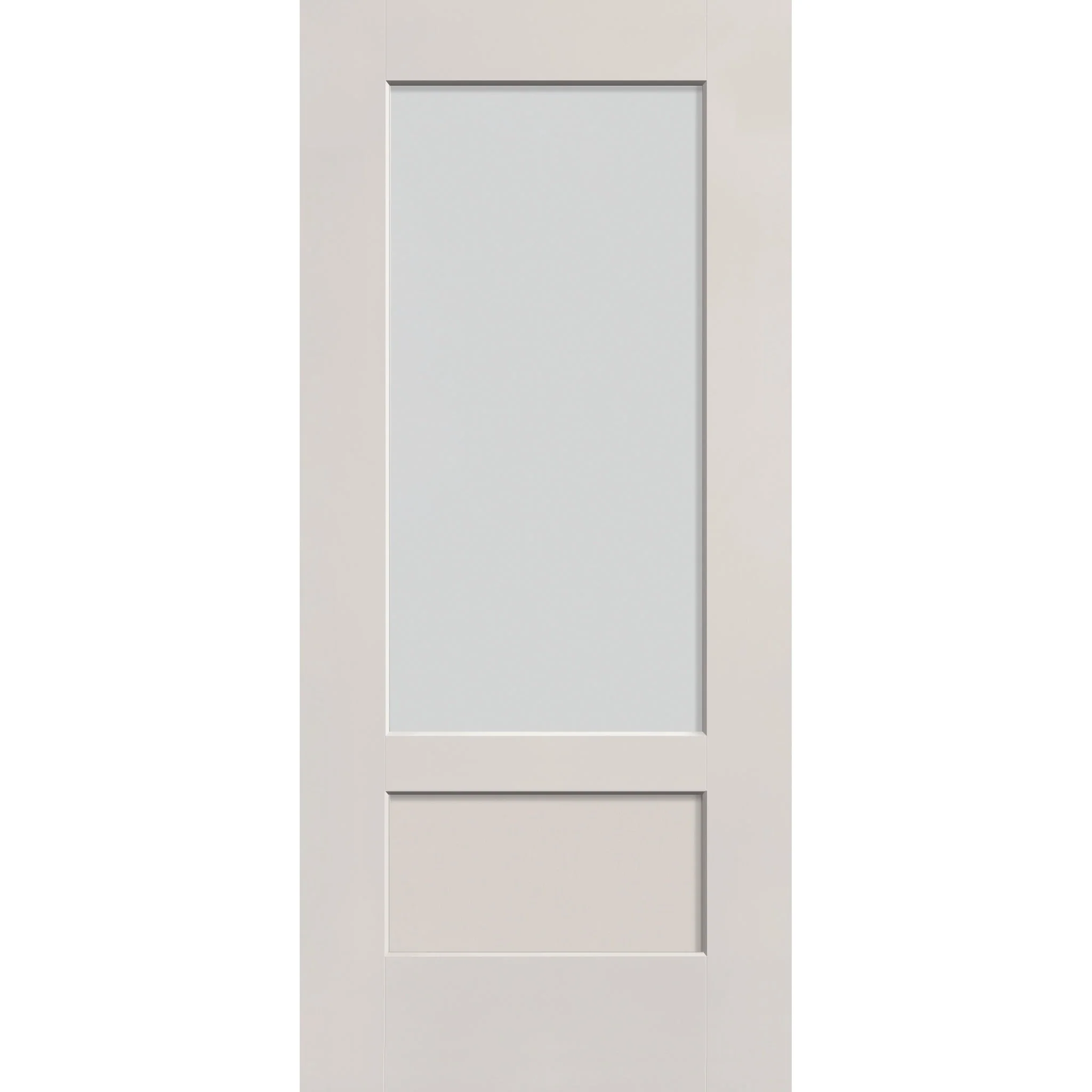 Frost Flush Glazed Hurricane-Rated Fiberglass Entry Door - 3/4 Lite Shaker (36" x 80") - Image 2