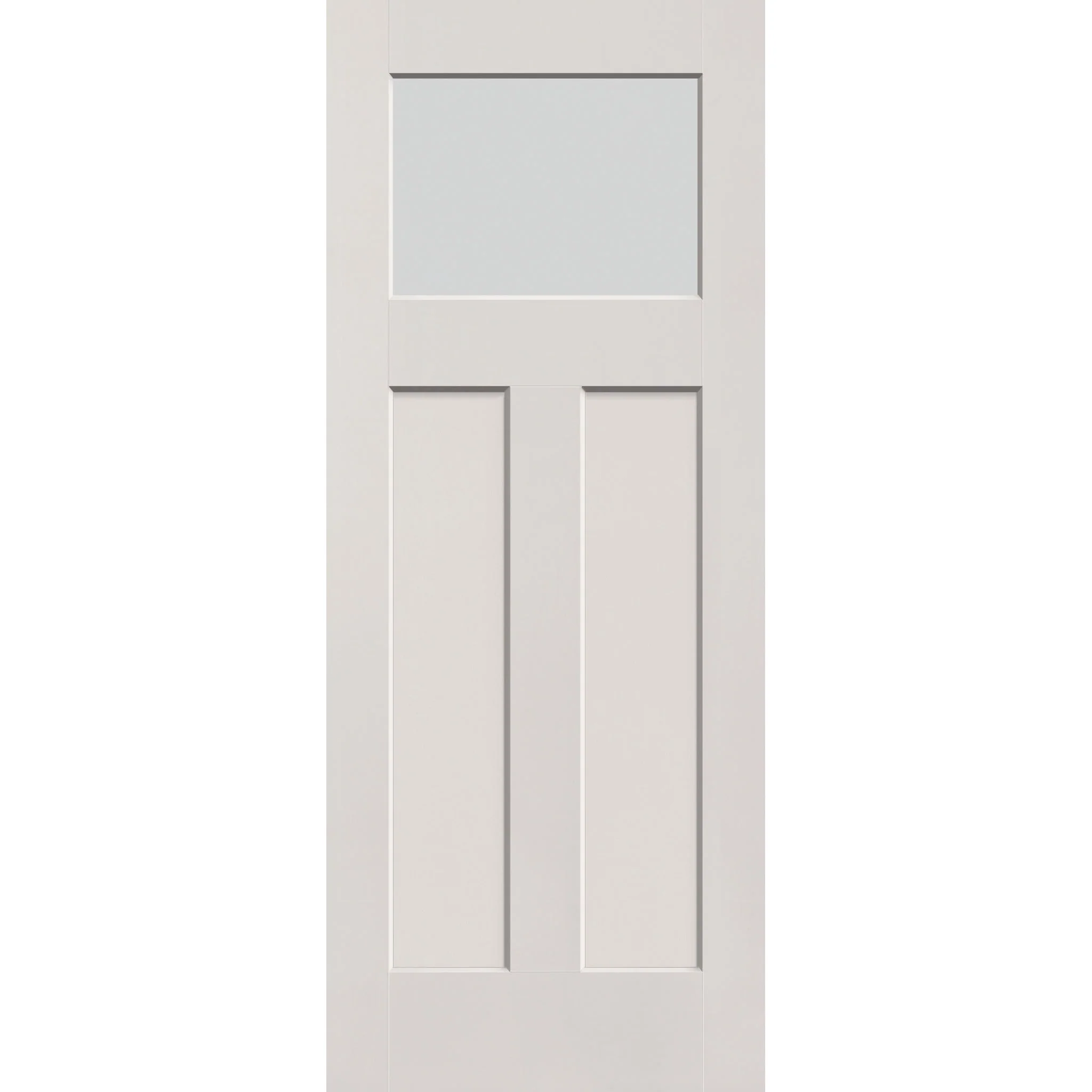 Frost Flush Glazed Hurricane-Rated Fiberglass Entry Door - Craftsman 2 Panel (32" x 80") - Image 2