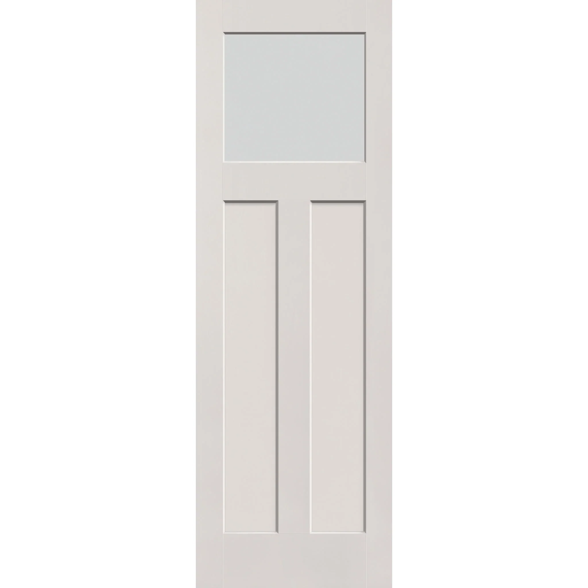 Frost Flush Glazed Hurricane-Rated Fiberglass Entry Door - Craftsman 2 Panel (32" x 96") - Image 2