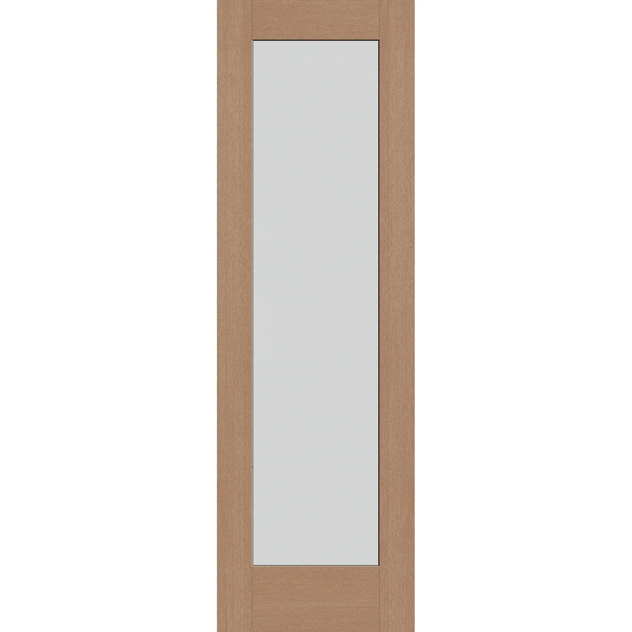 Frost Flush Glazed Hurricane-Rated Fiberglass Entry Door - Full Lite (30" x 96")