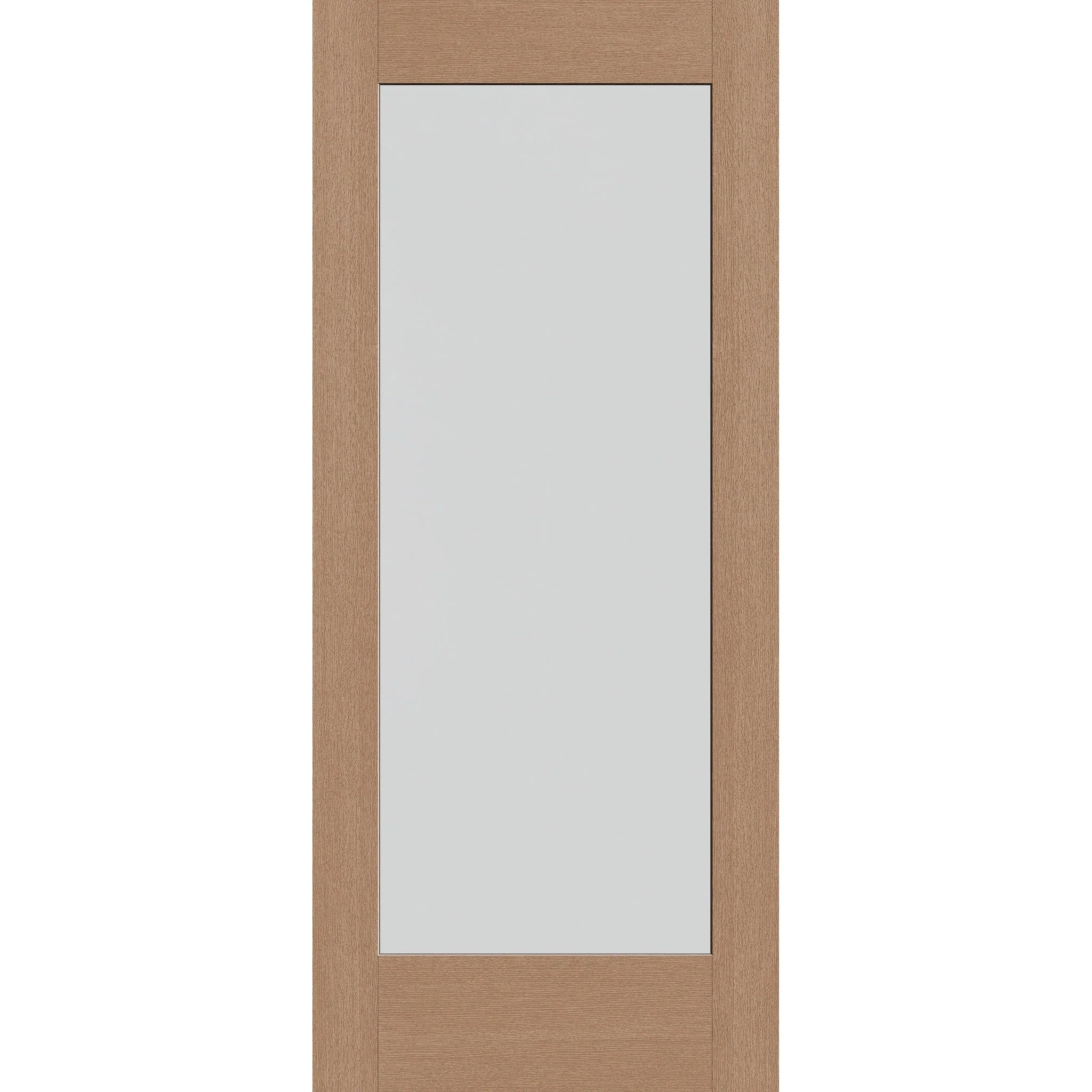 Frost Flush Glazed Hurricane-Rated Fiberglass Entry Door - Full Lite (34" x 80")
