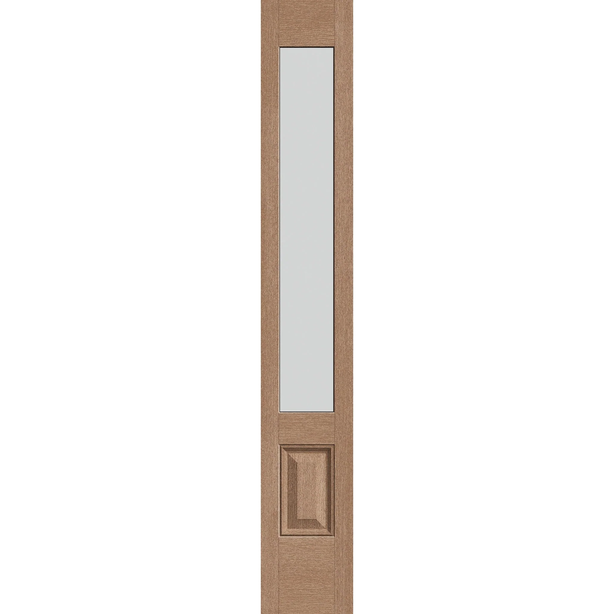 Frost Flush Glazed Hurricane-Rated Fiberglass Sidelite Panel - 3/4 Lite (12" x 80")