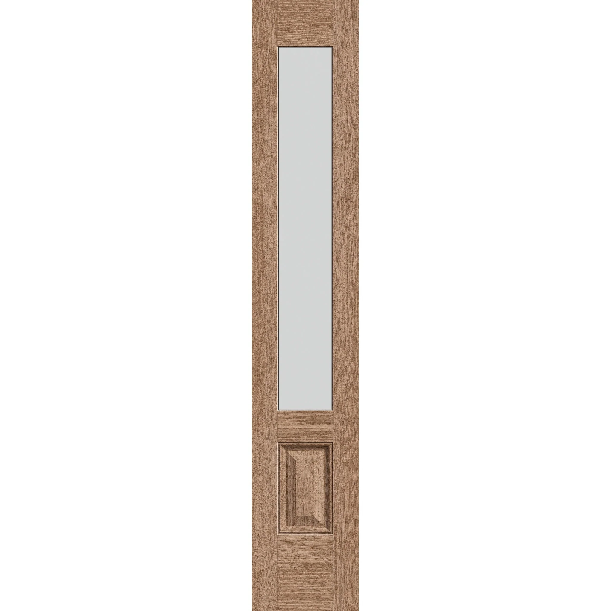 Frost Flush Glazed Hurricane-Rated Fiberglass Sidelite Panel - 3/4 Lite (14" x 80")