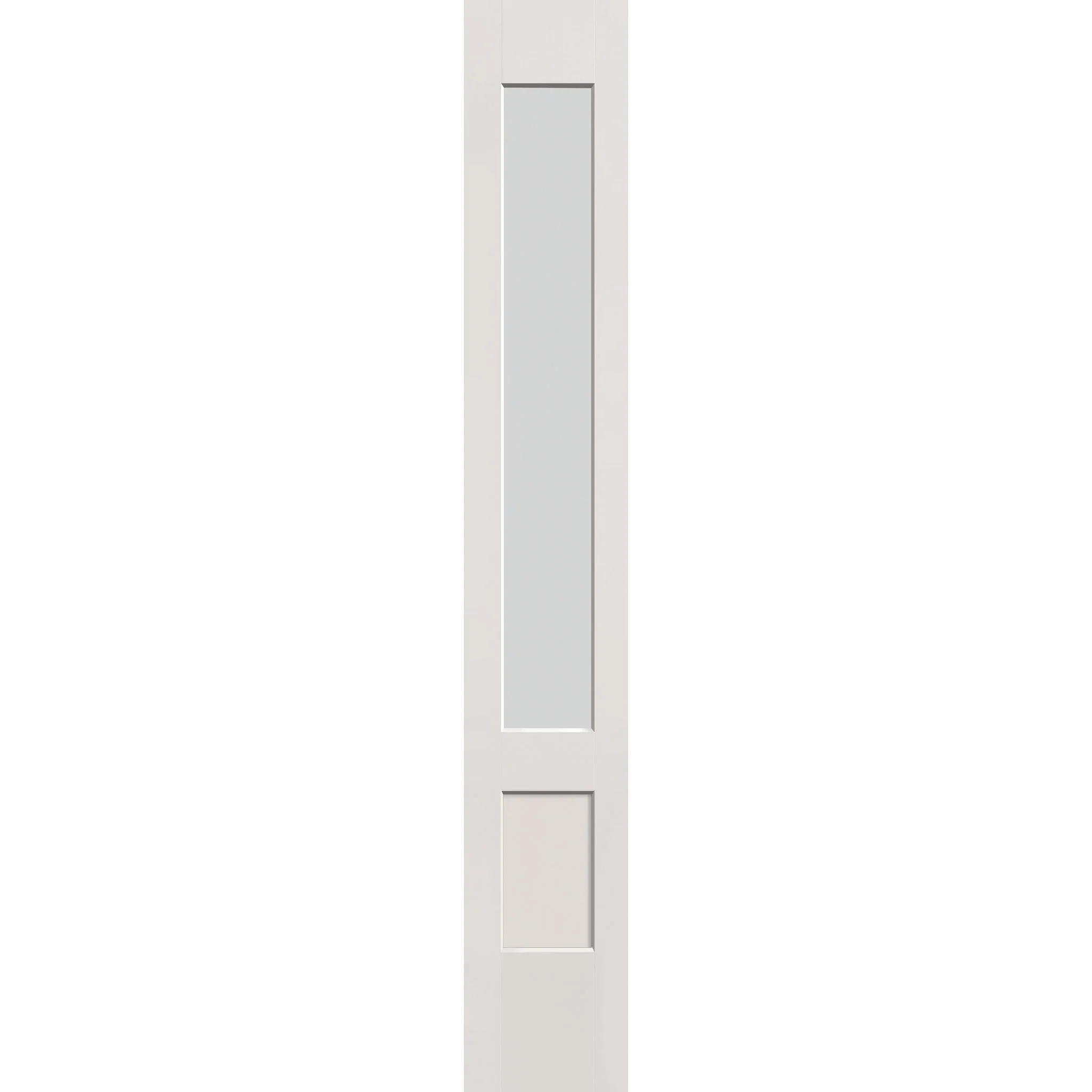 Frost Flush Glazed Hurricane-Rated Fiberglass Sidelite Panel - 3/4 Lite Shaker (12" x 80")