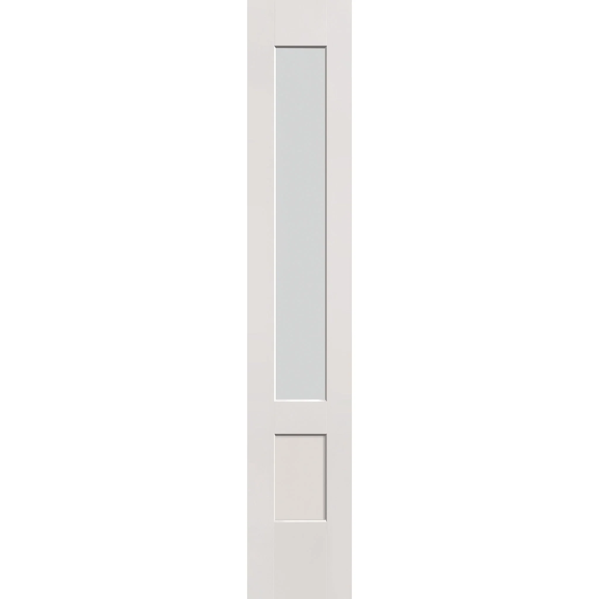 Frost Flush Glazed Hurricane-Rated Fiberglass Sidelite Panel - 3/4 Lite Shaker (14" x 80")