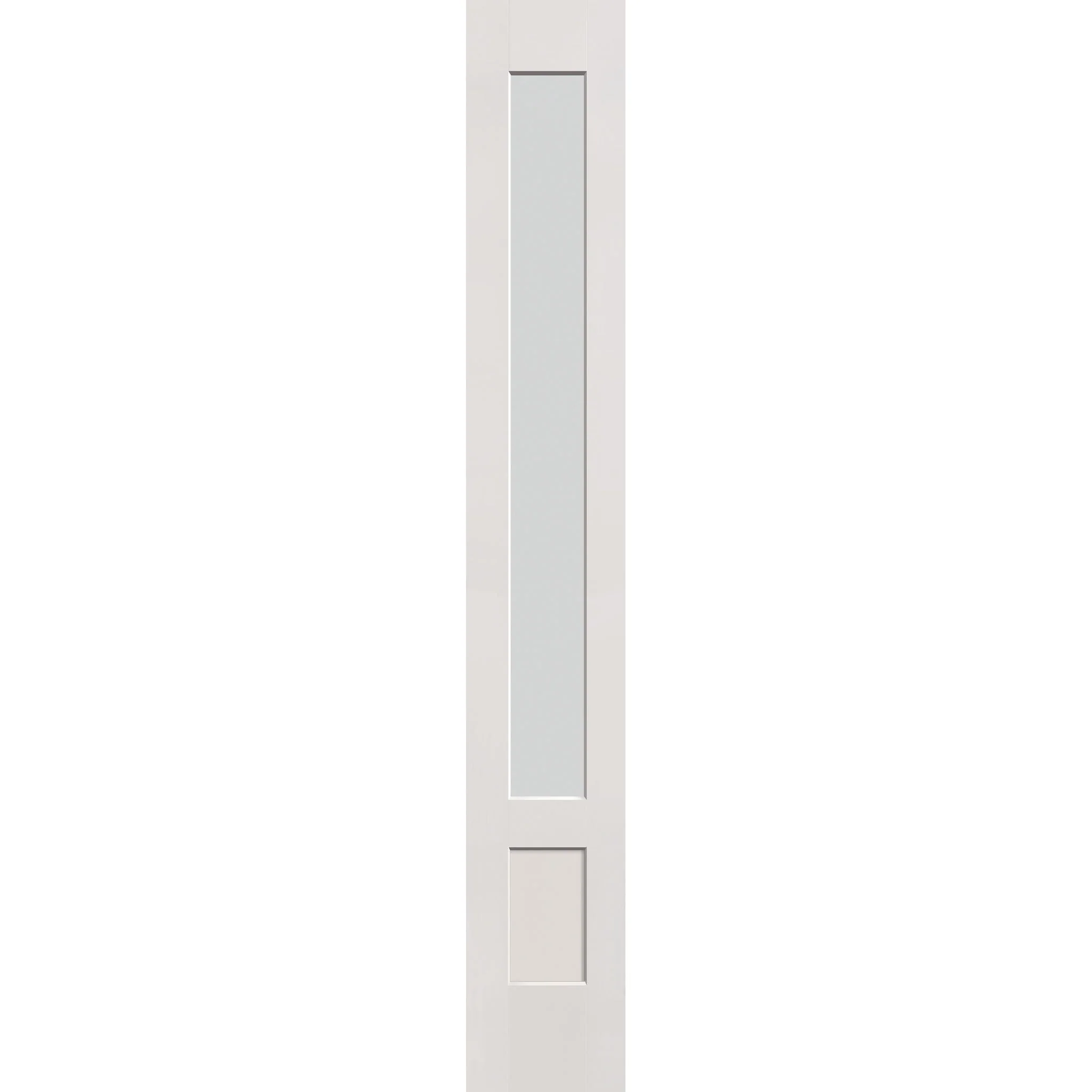 Frost Flush Glazed Hurricane-Rated Fiberglass Sidelite Panel - 3/4 Lite Shaker (14" x 96")