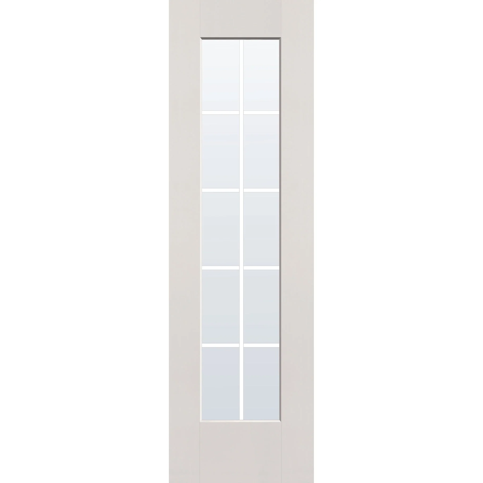 Grills Between Glass 10 Light Flush Glazed Fiberglass Entry Door - Full Lite (24" x 80") - Image 3