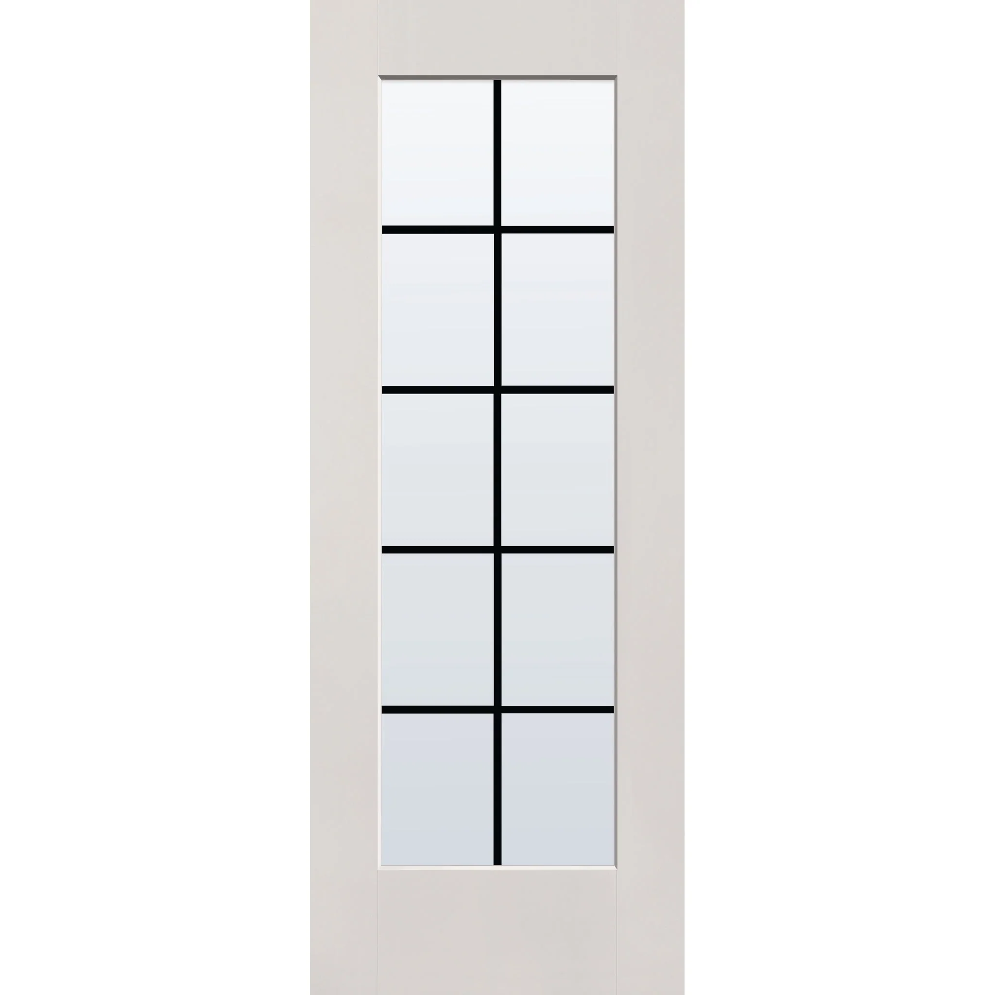 Grills Between Glass 10 Light Flush Glazed Fiberglass Entry Door - Full Lite (30" x 80") - Image 6