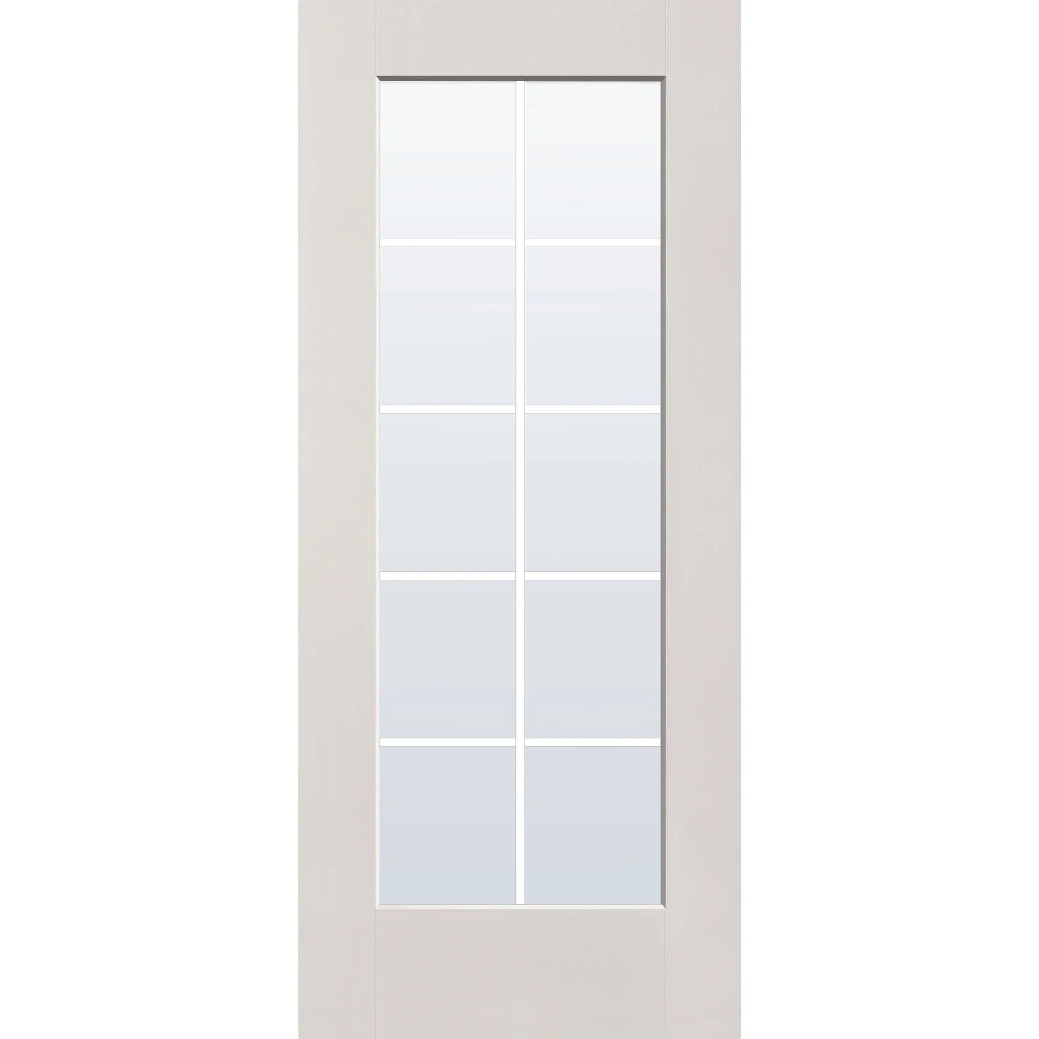Grills Between Glass 10 Light Flush Glazed Fiberglass Entry Door - Full Lite (34" x 80") - Image 8