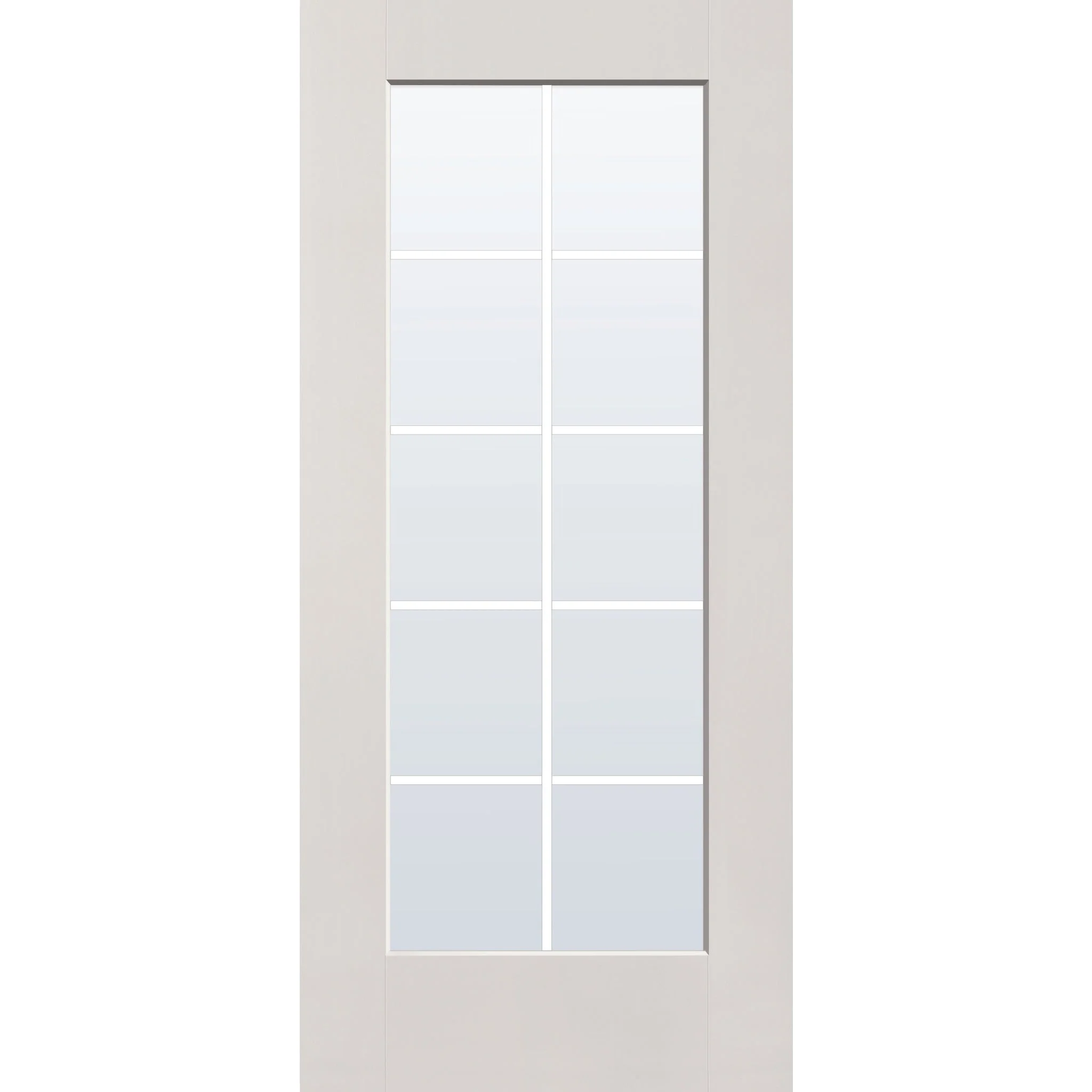 Grills Between Glass 10 Light Flush Glazed Fiberglass Entry Door - Full Lite (36" x 80") - Image 5