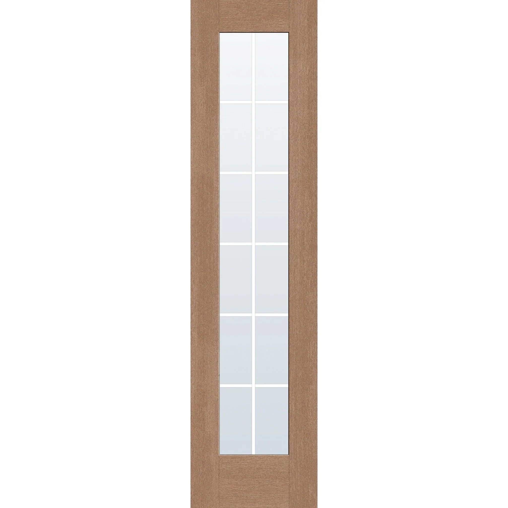 Grills Between Glass 12 Light Flush Glazed Fiberglass Entry Door - Full Lite (24" x 96") - Image 2