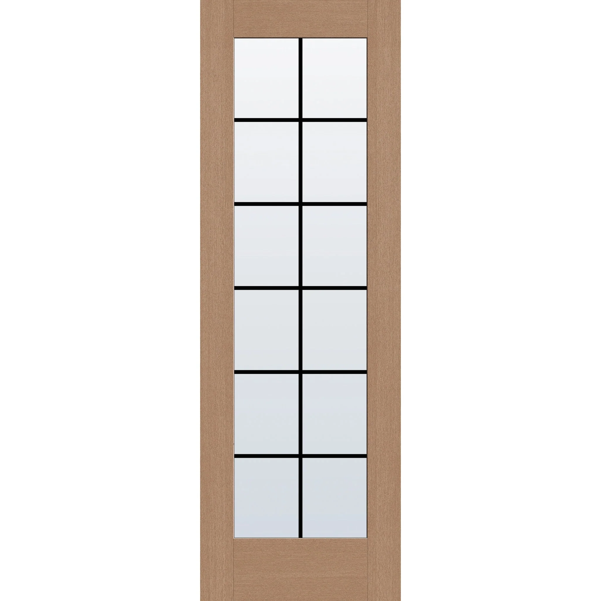 Grills Between Glass 12 Light Flush Glazed Fiberglass Entry Door - Full Lite (32" x 96") - Image 2