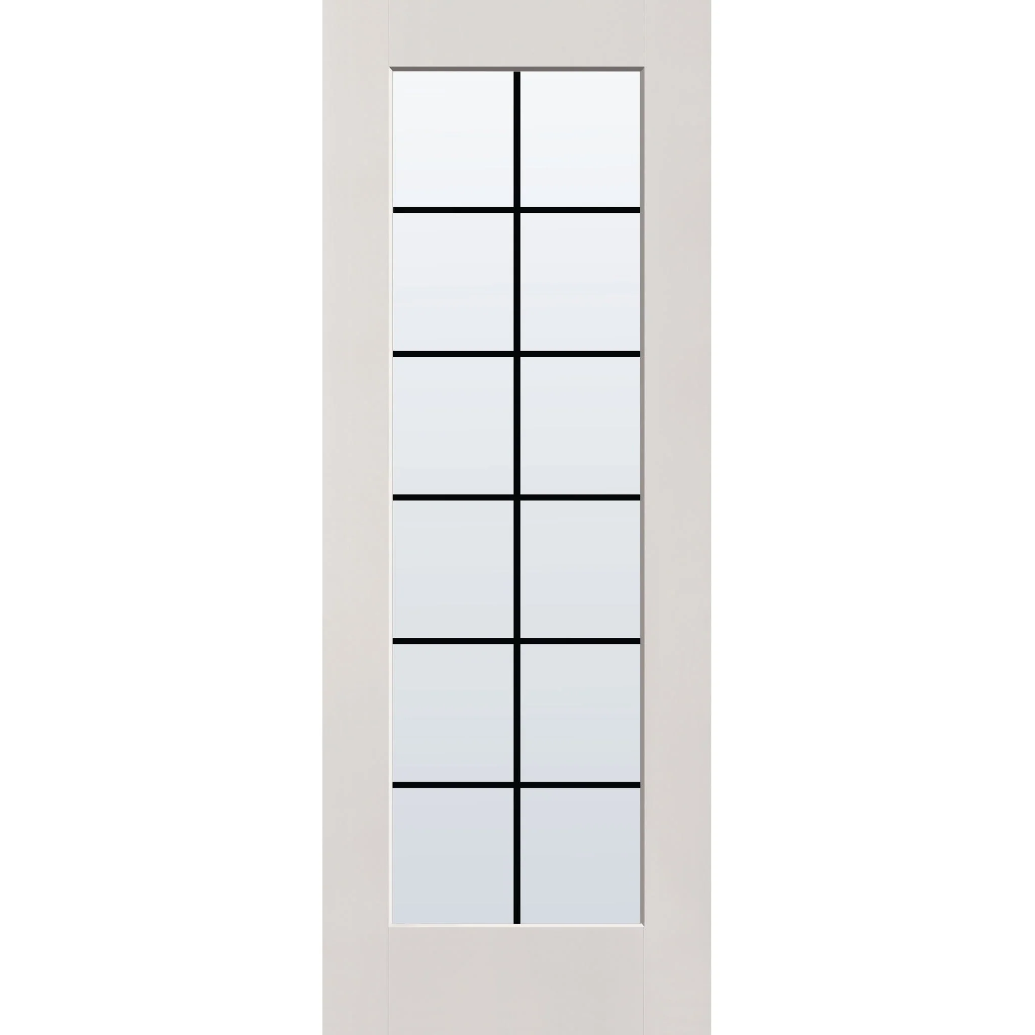 Grills Between Glass 12 Light Flush Glazed Fiberglass Entry Door - Full Lite (36" x 96") - Image 4